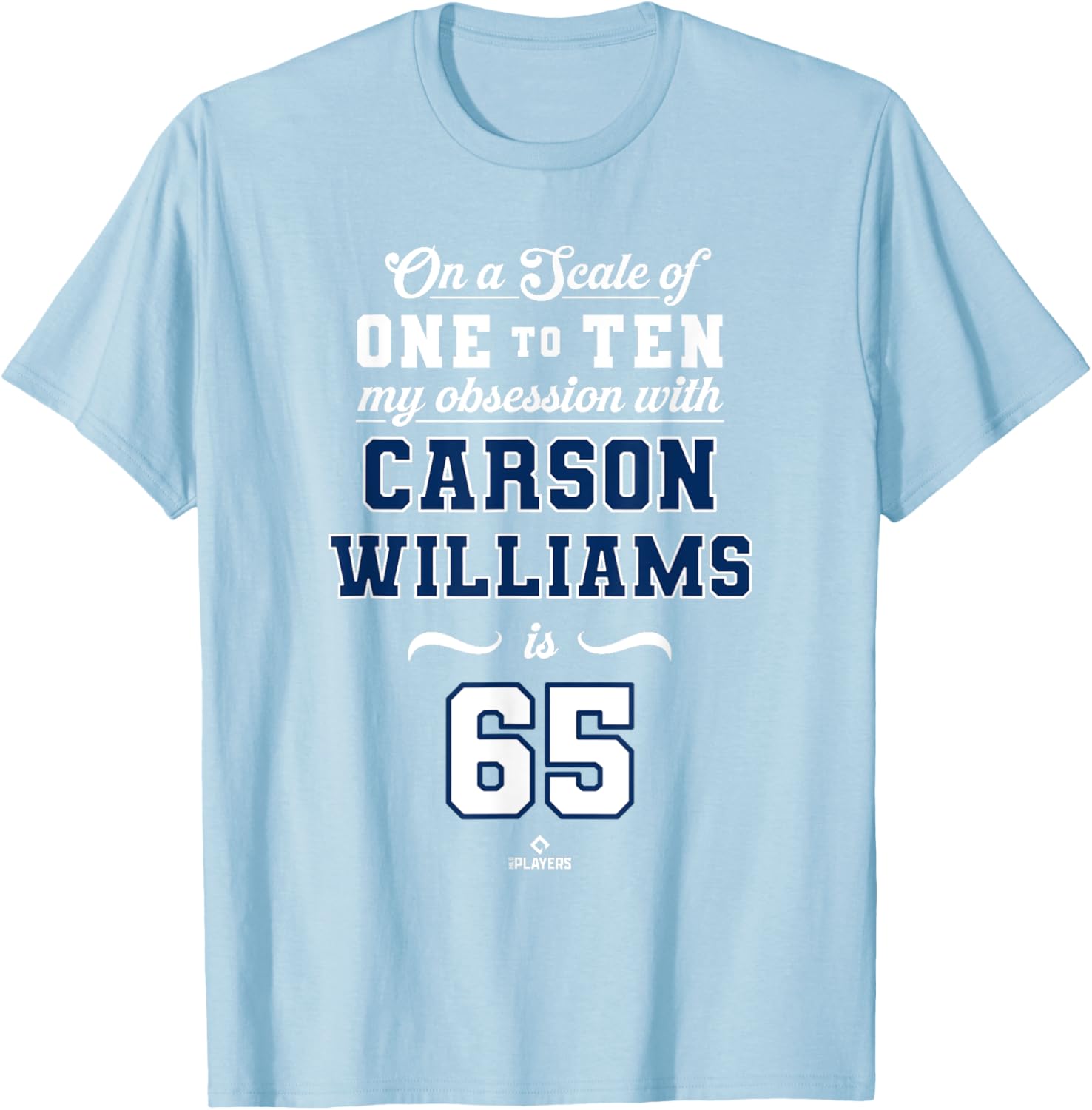 Obsession Carson Williams 65 Tampa Bay MLBPA T-Shirt for Fans - 4