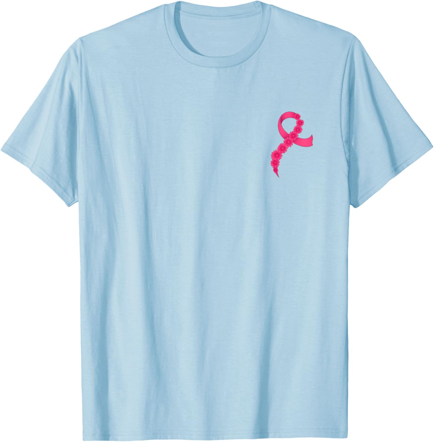Support Breast Cancer Awareness with Pink Ribbon T-Shirt for Men and Women - 1