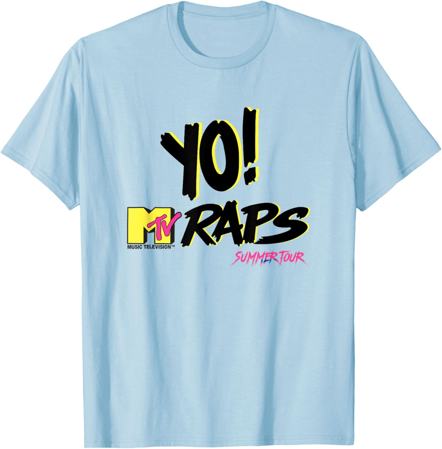 Yo MTV Raps Neon 90s Hip Hop T-Shirt for Stylish Summer Vibes - 7