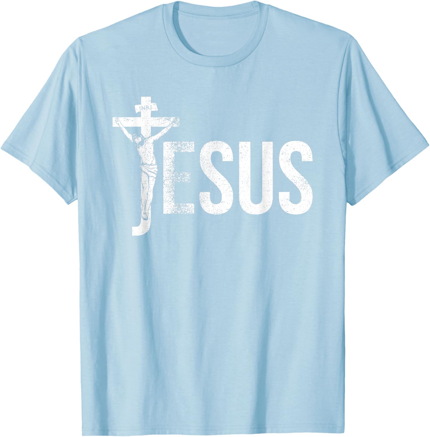Vintage Jesus Christ Crucifixion T-Shirt with Crown of Thorns Design - 9