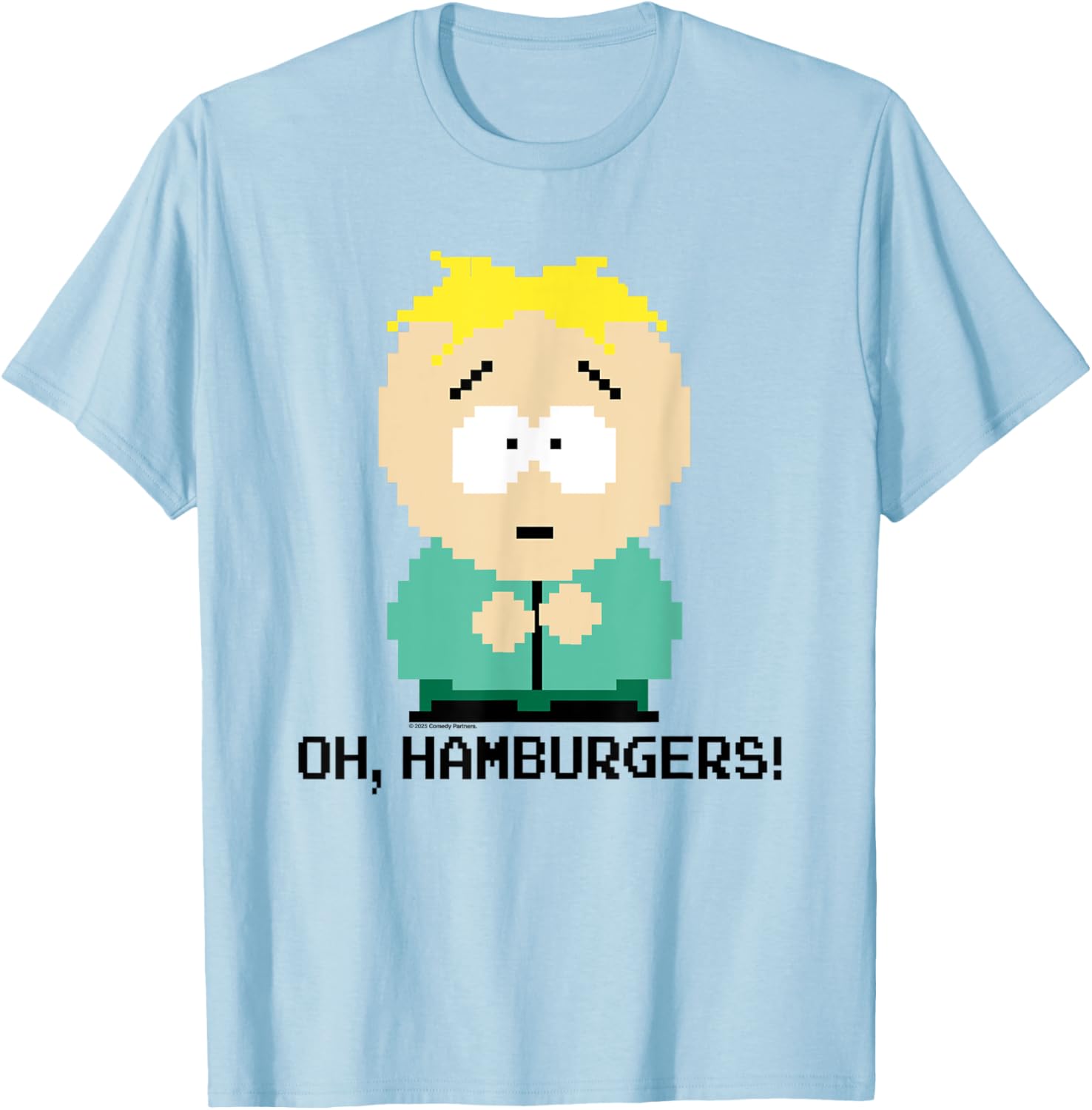 South Park Butters Oh Hamburgers Pixel Art T-Shirt for Fans - 9