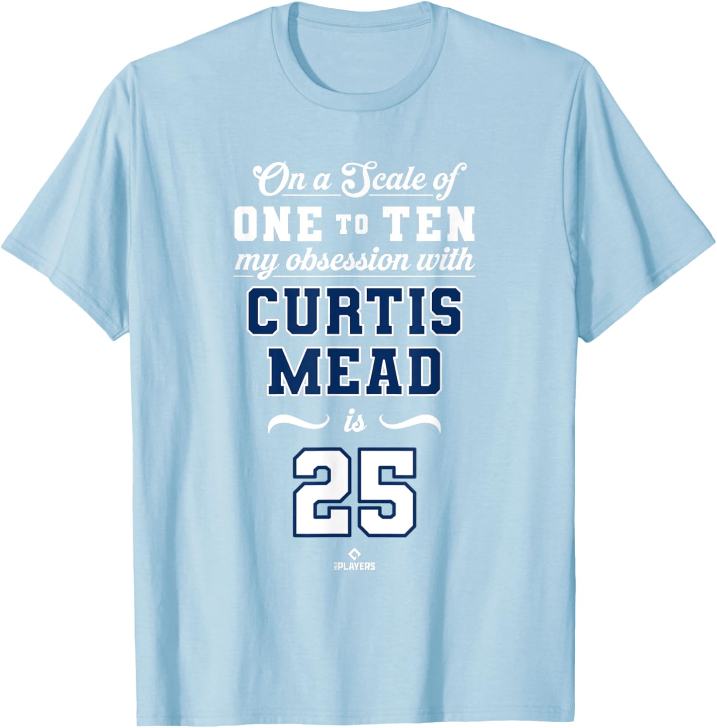 Obsession Curtis Mead 25 Tampa Bay MLBPA T-Shirt for Fans and Collectors - 1