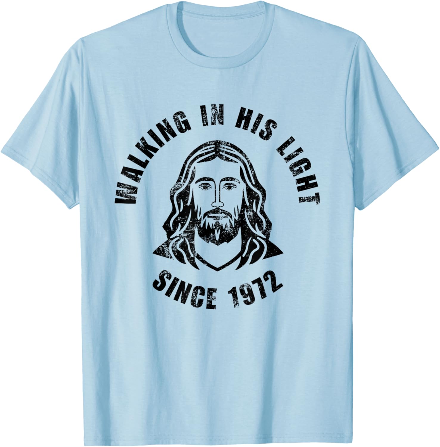 Walking In His Light Since 1972 Christian T-Shirt for Positivity - 3