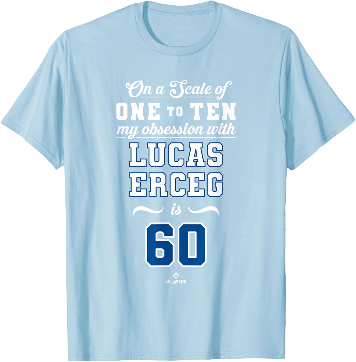 Obsession Lucas Erceg 60 Kansas City MLBPA T-Shirt for Fans and Collectors - 1