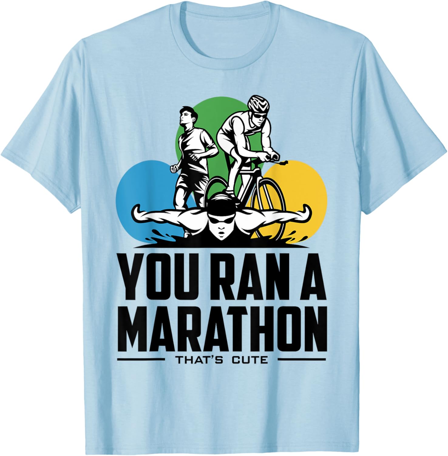 Triathlon Marathoners T-Shirt for Proud Runners | Fun Fitness Tee - 2