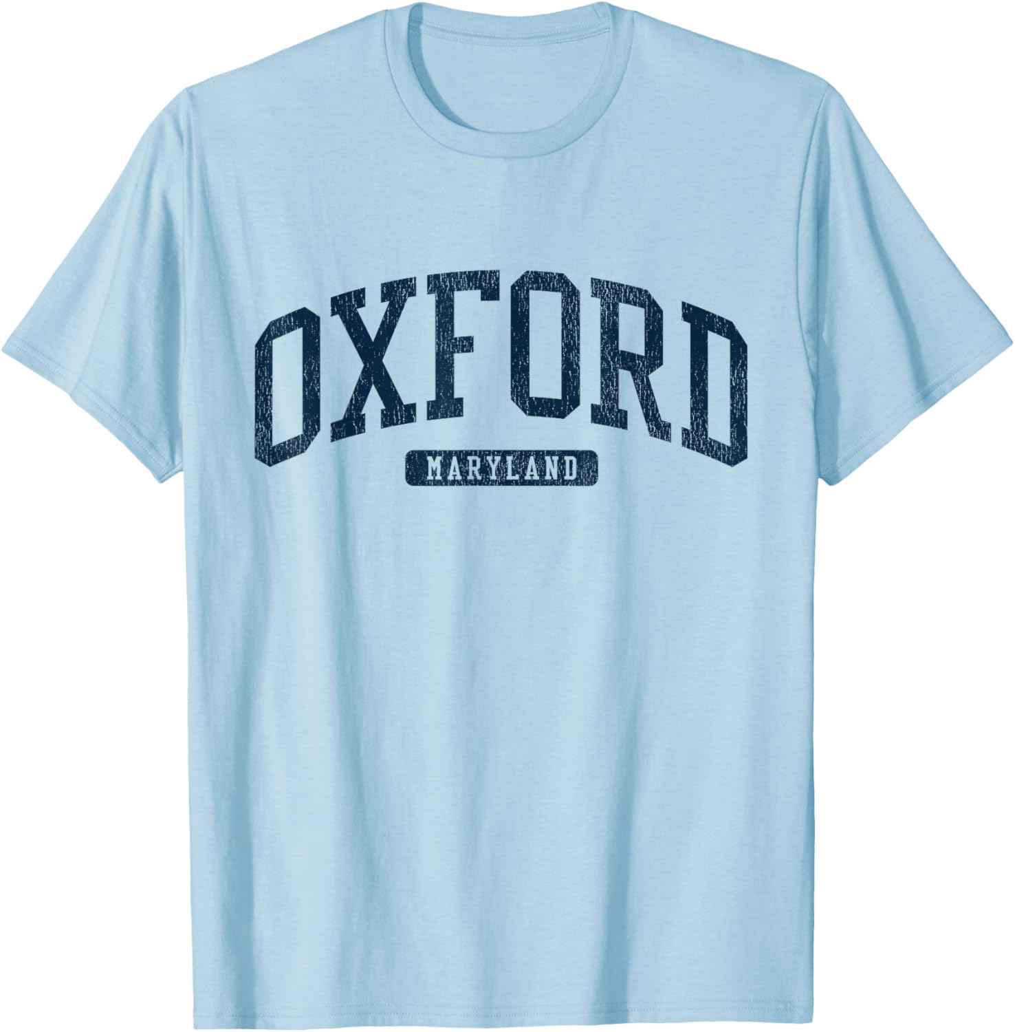 Oxford Maryland College Style Blue T-Shirt for Students and Alumni - 11