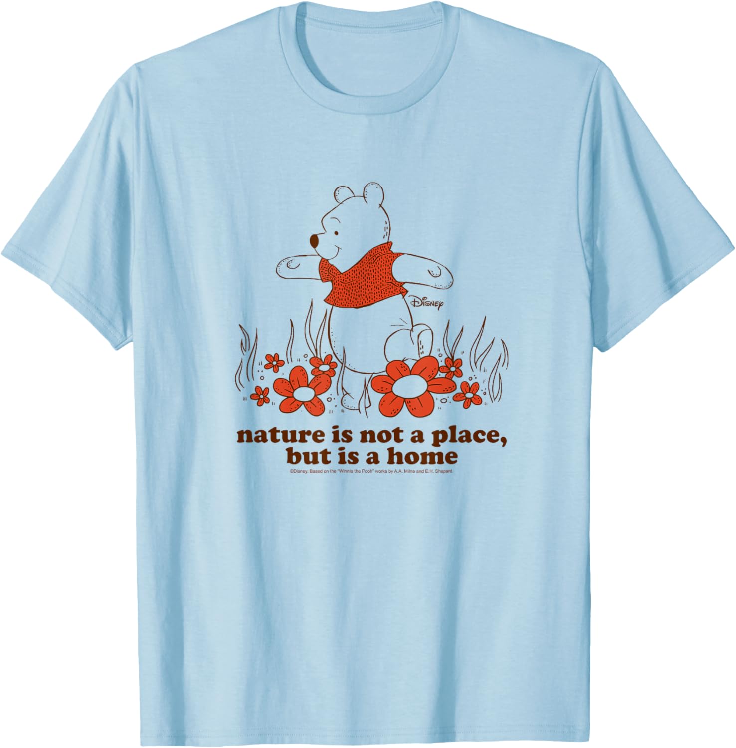 Winnie The Pooh Nature T-Shirt Cozy Home Inspired Apparel for All - 2