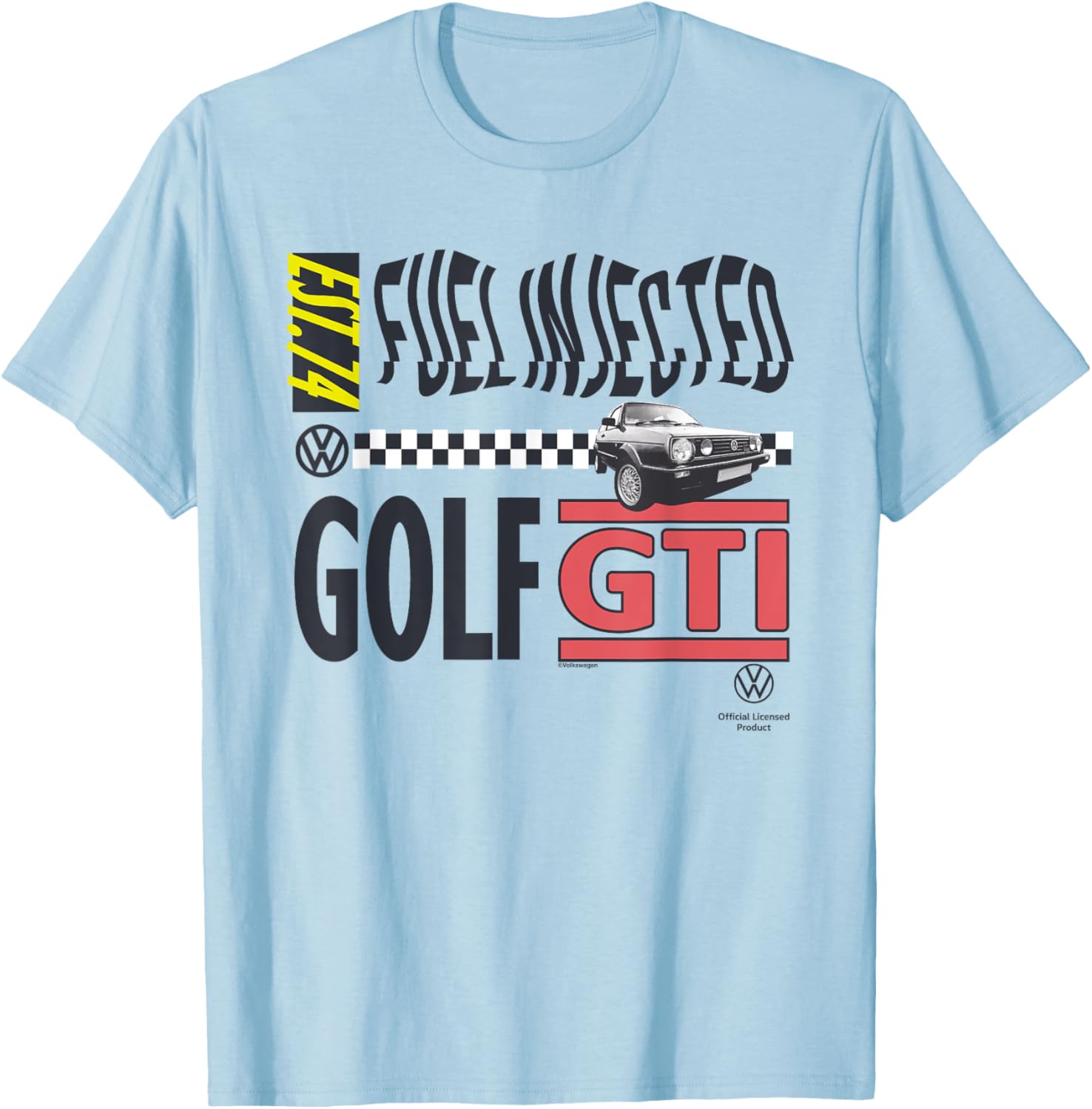 Volkswagen Golf GTI Retro 90s Fuel Injected T-Shirt for Car Enthusiasts - 3