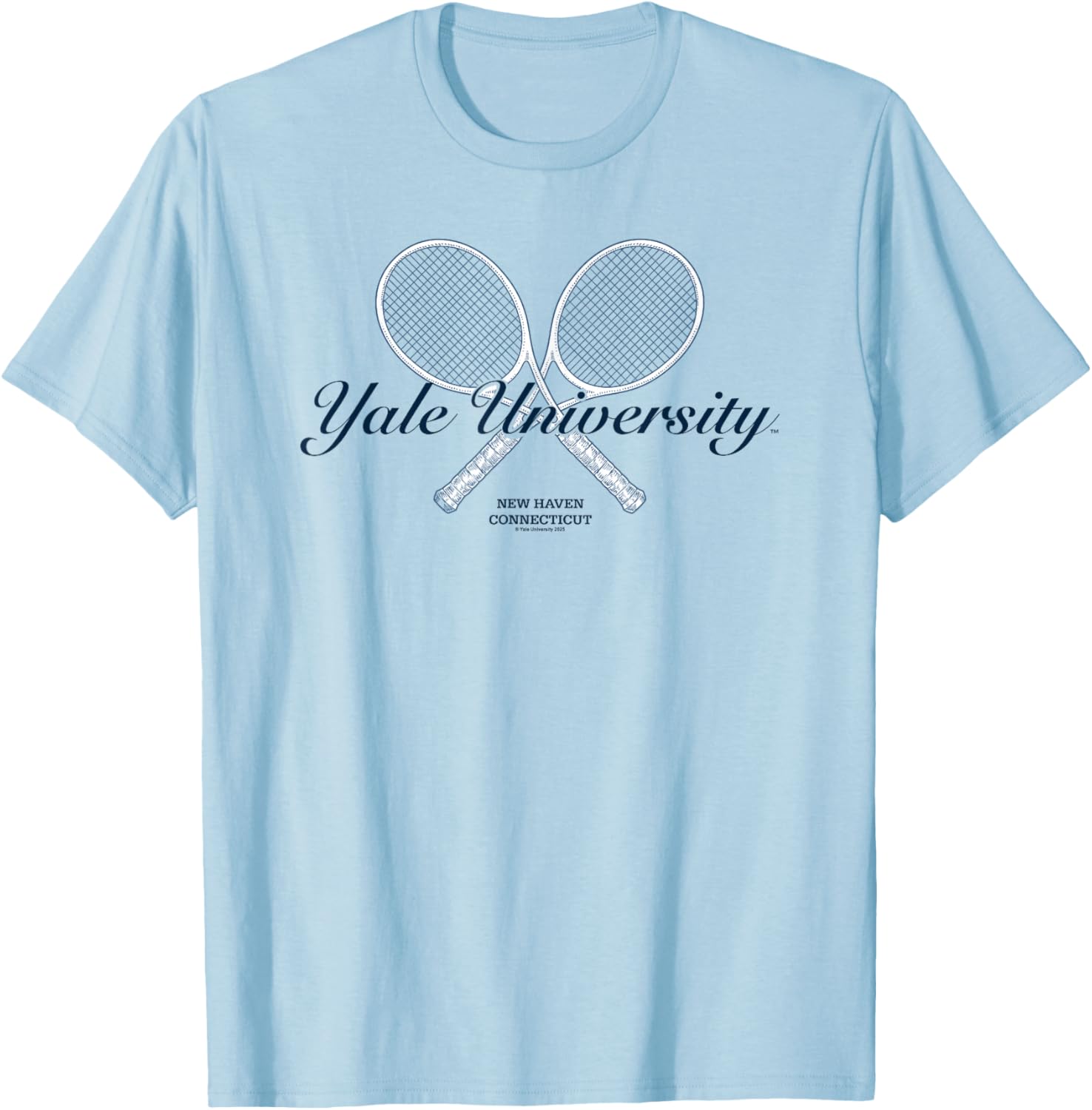 Yale University Tennis Team Logo T-Shirt for Sports Fans and Athletes - 1
