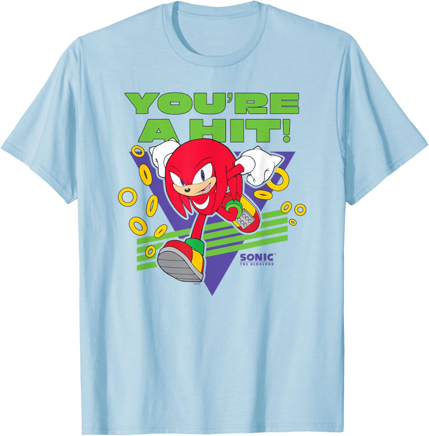 Sonic The Hedgehog Father's Day Knuckles You're A Hit T-Shirt for Dads - 1