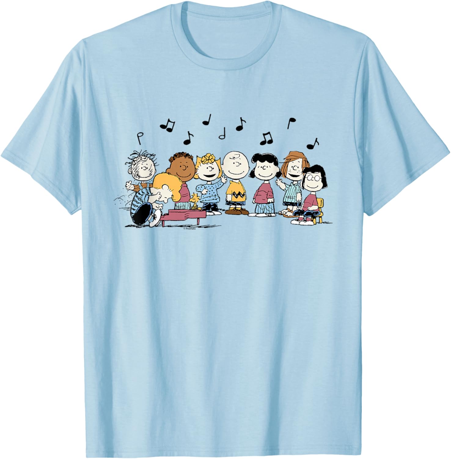 Peanuts Character Music T-Shirt featuring Charlie Brown and Friends - 4