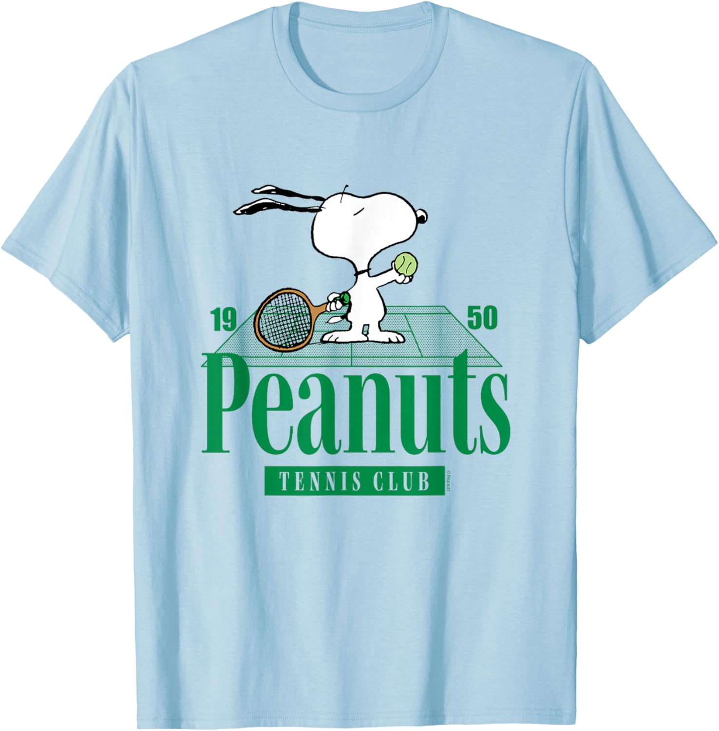 Peanuts Tennis Club T-Shirt for Fans of Classic Cartoon Style - 5