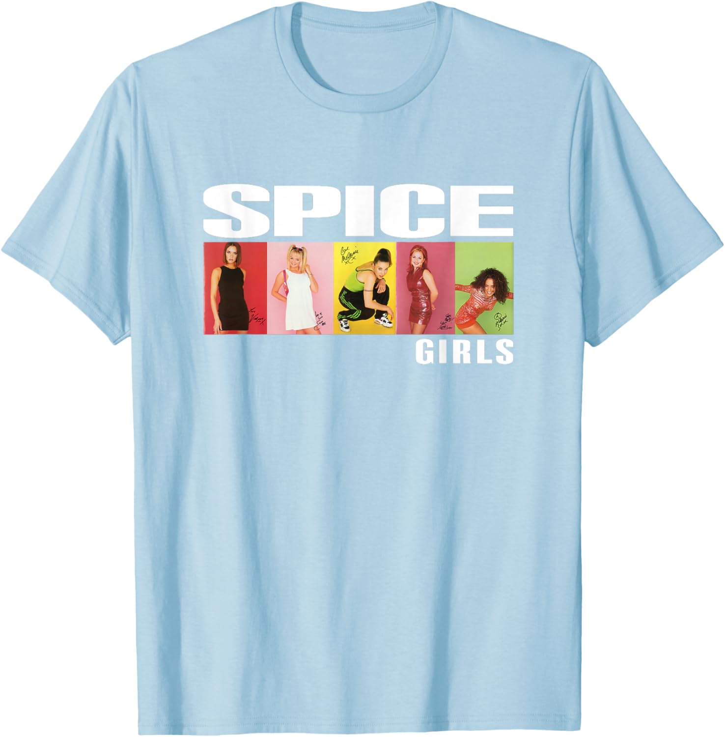 Official Spice Girls Photo Block T-Shirt for Stylish Fans - 1