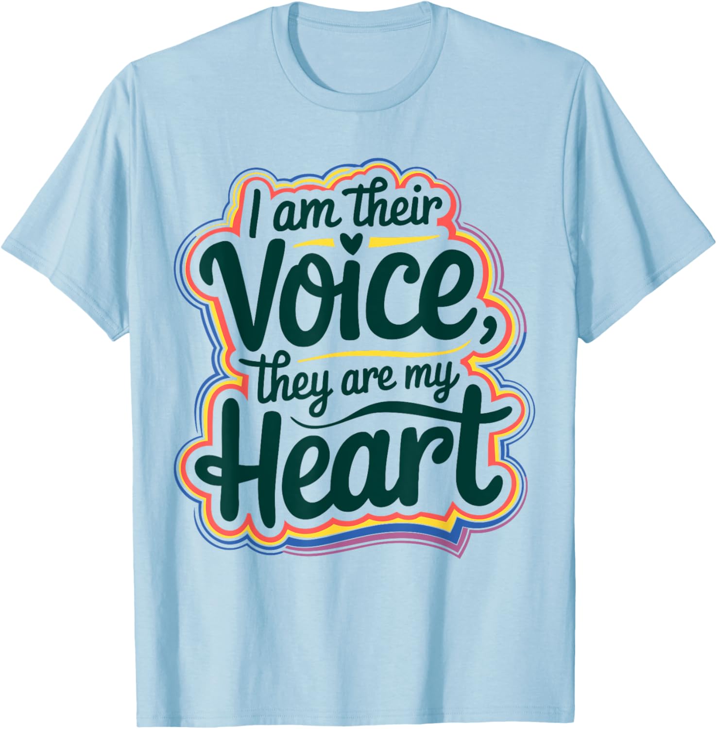 I Am Their Voice They Are My Heart Special Ed Teacher T-Shirt Gift - 14