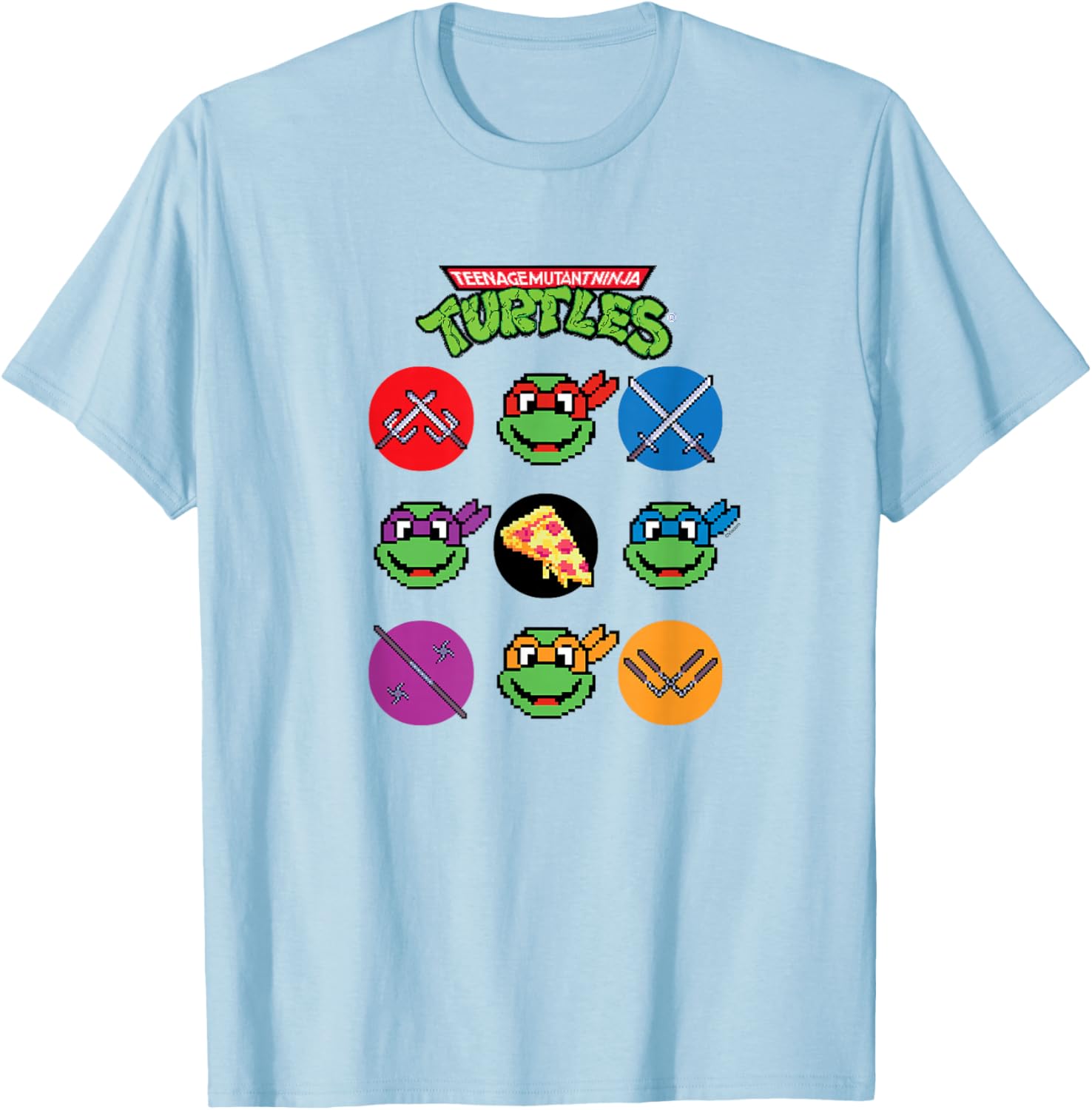 Teenage Mutant Ninja Turtles Grid Tee Stylish Youth Shirt for Fans - 3
