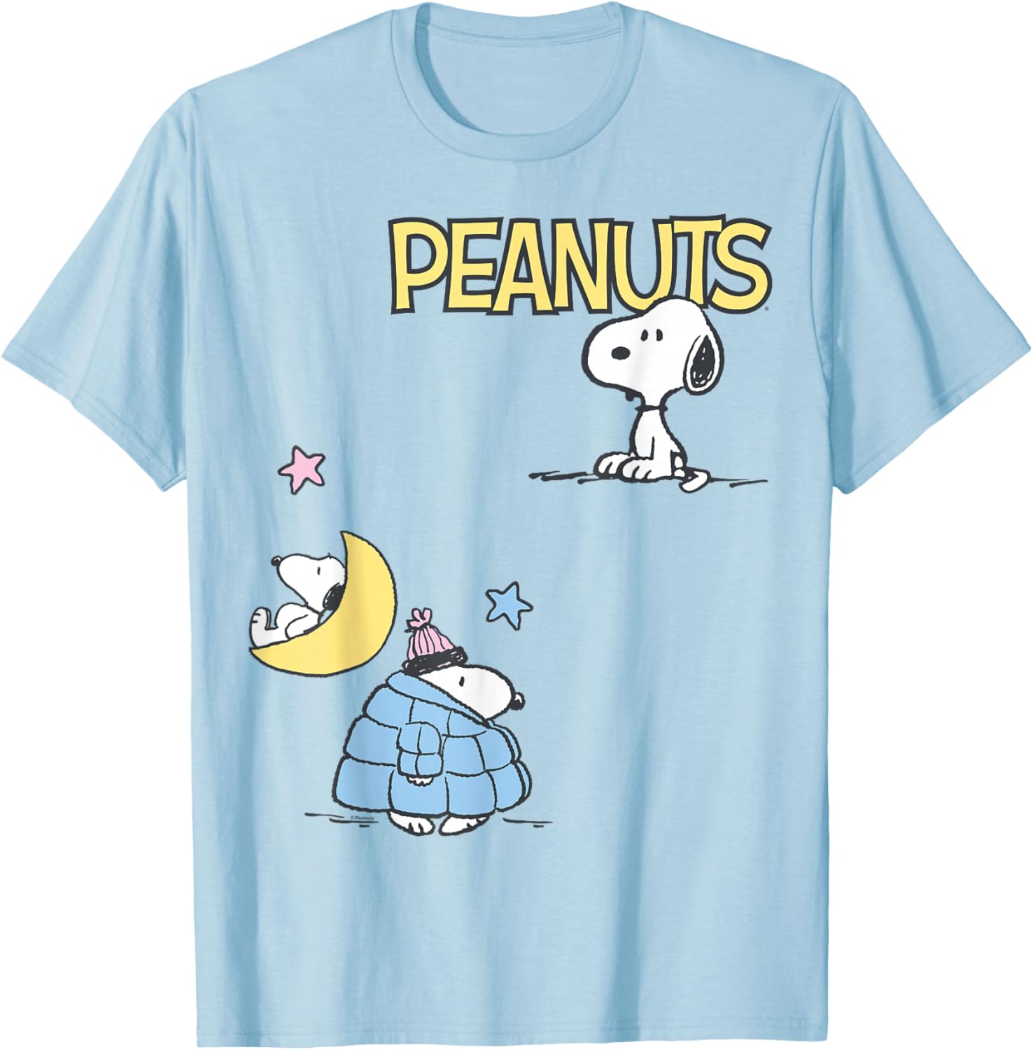 Snoopy Patchwork Puffer Jacket T-Shirt for Fun Fashion Lovers - 5