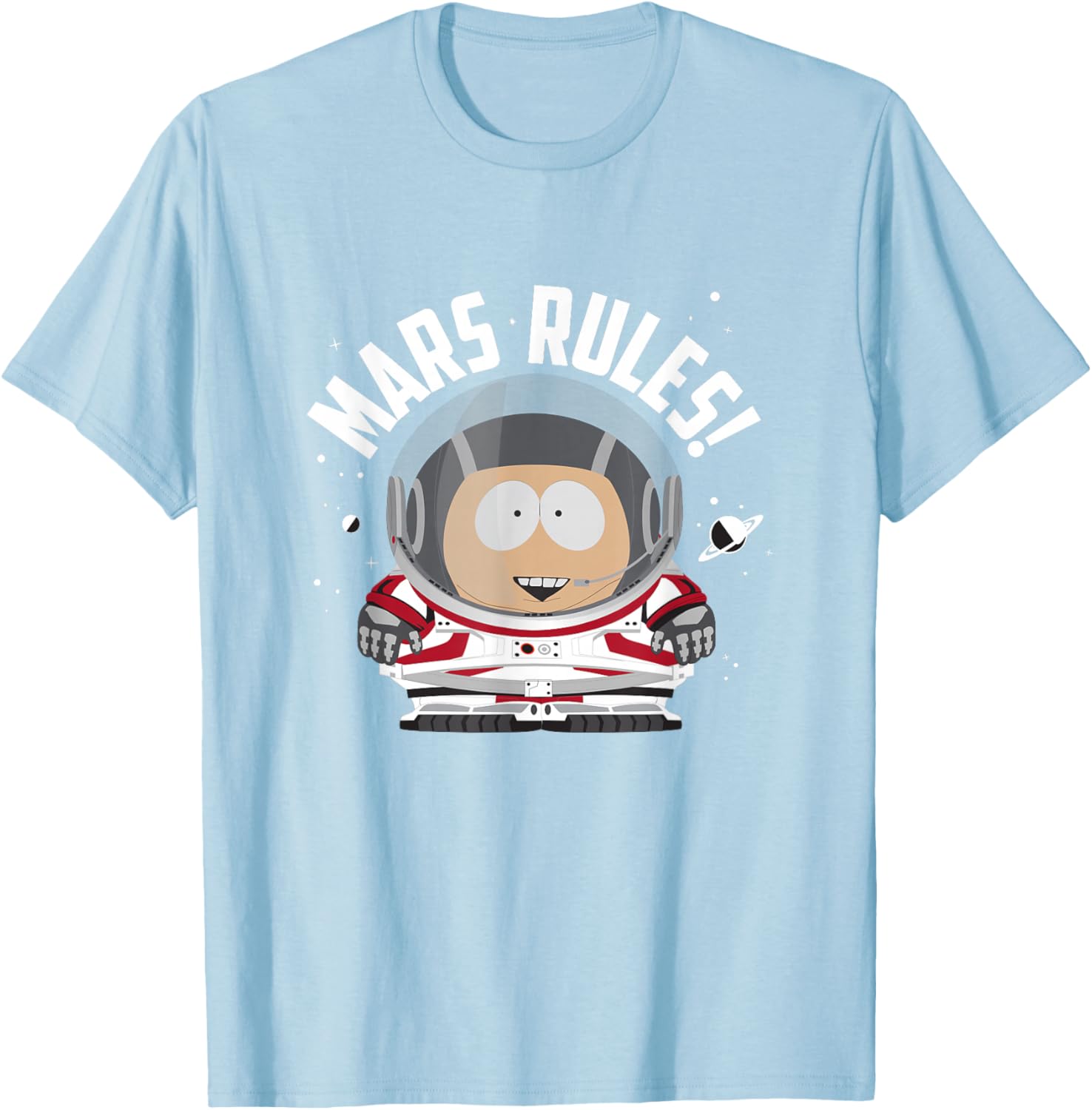 South Park Cartman Astronaut Mars Rules T-Shirt for Fun Casual Wear - 13