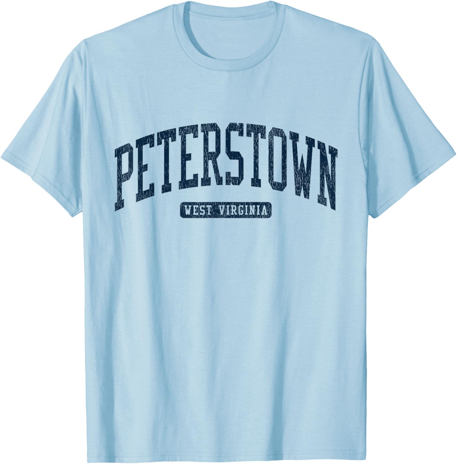 Peterstown WV College University Blue T-Shirt for Students and Alumni - 5