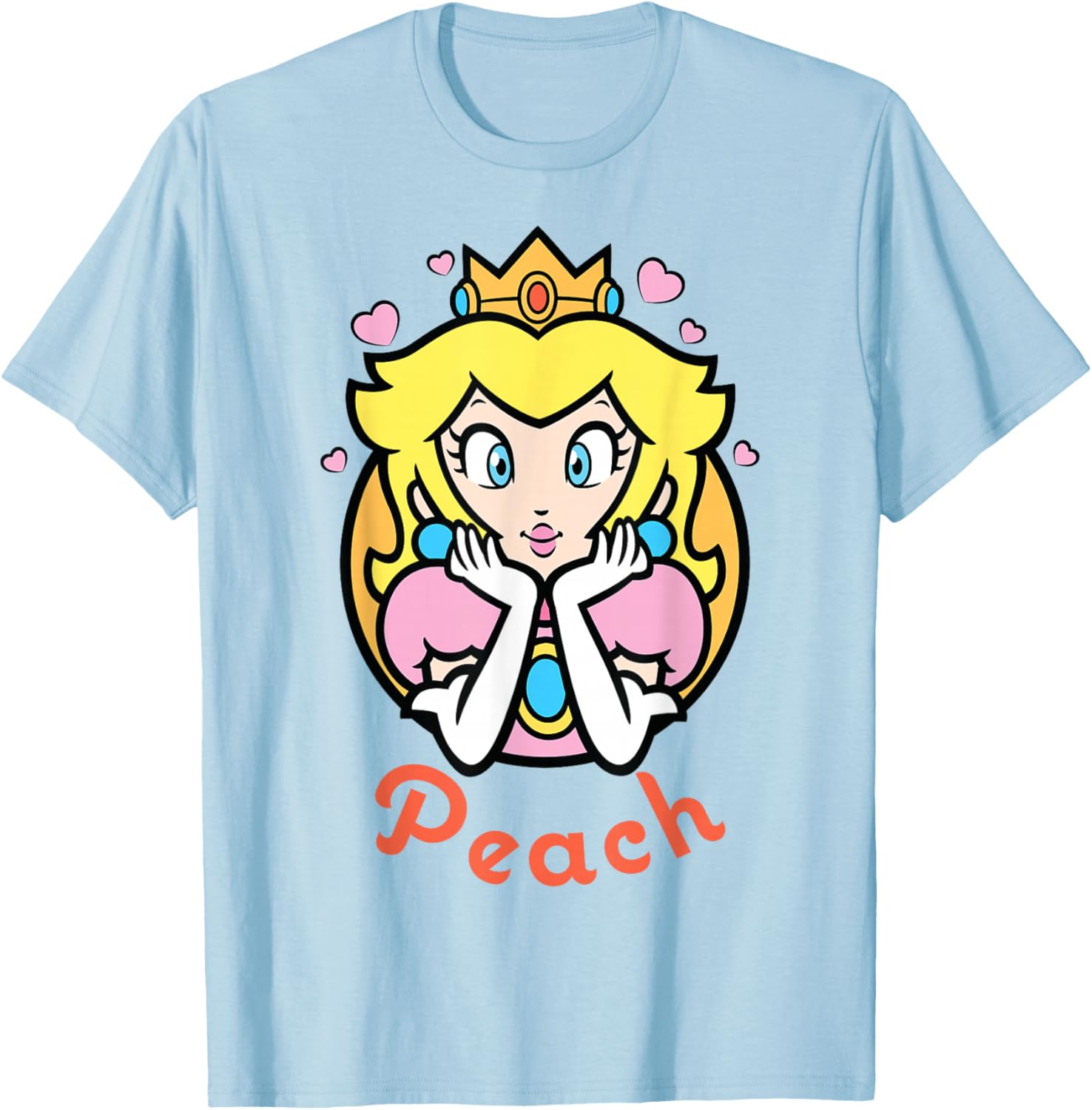 Nintendo Super Mario Princess Peach Portrait T-Shirt for Fans and Gamers - 1