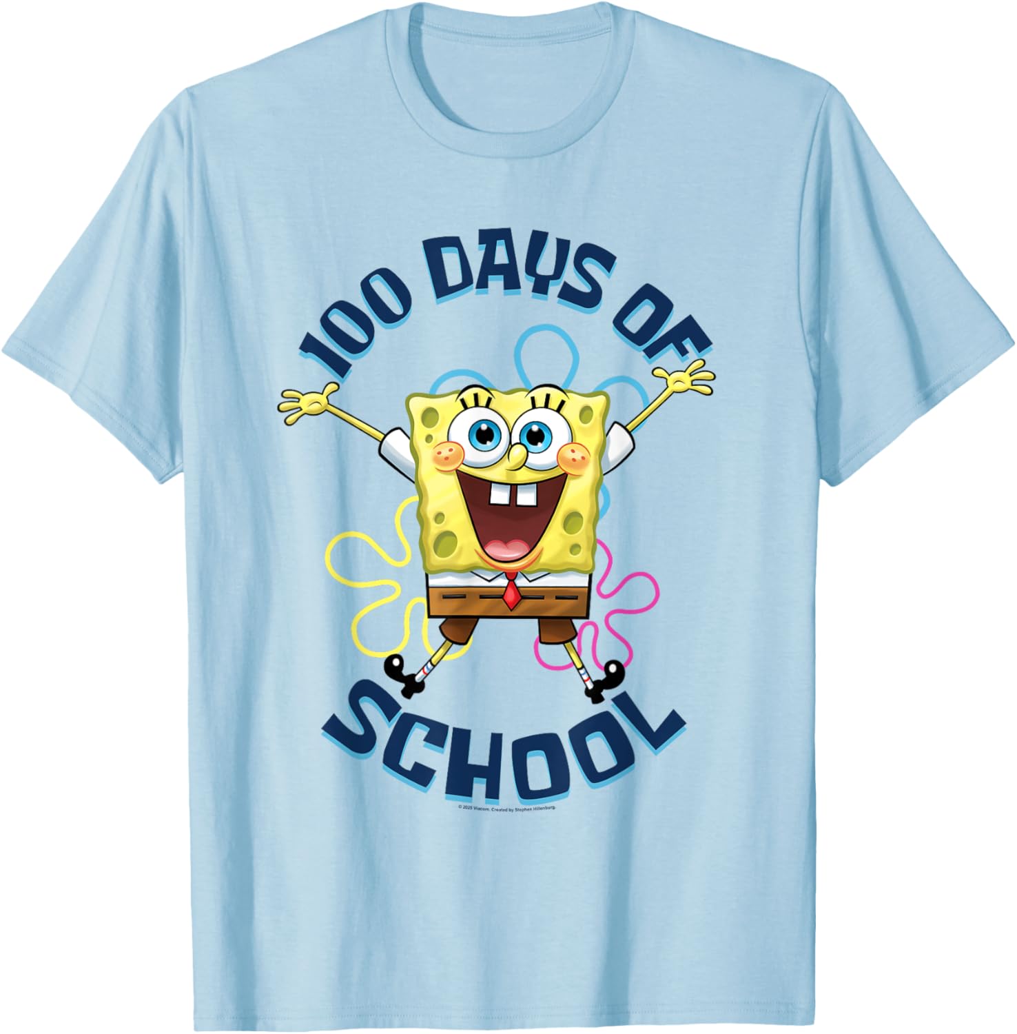 SpongeBob SquarePants 100 Days of School Fun Jump T-Shirt for Kids - 5