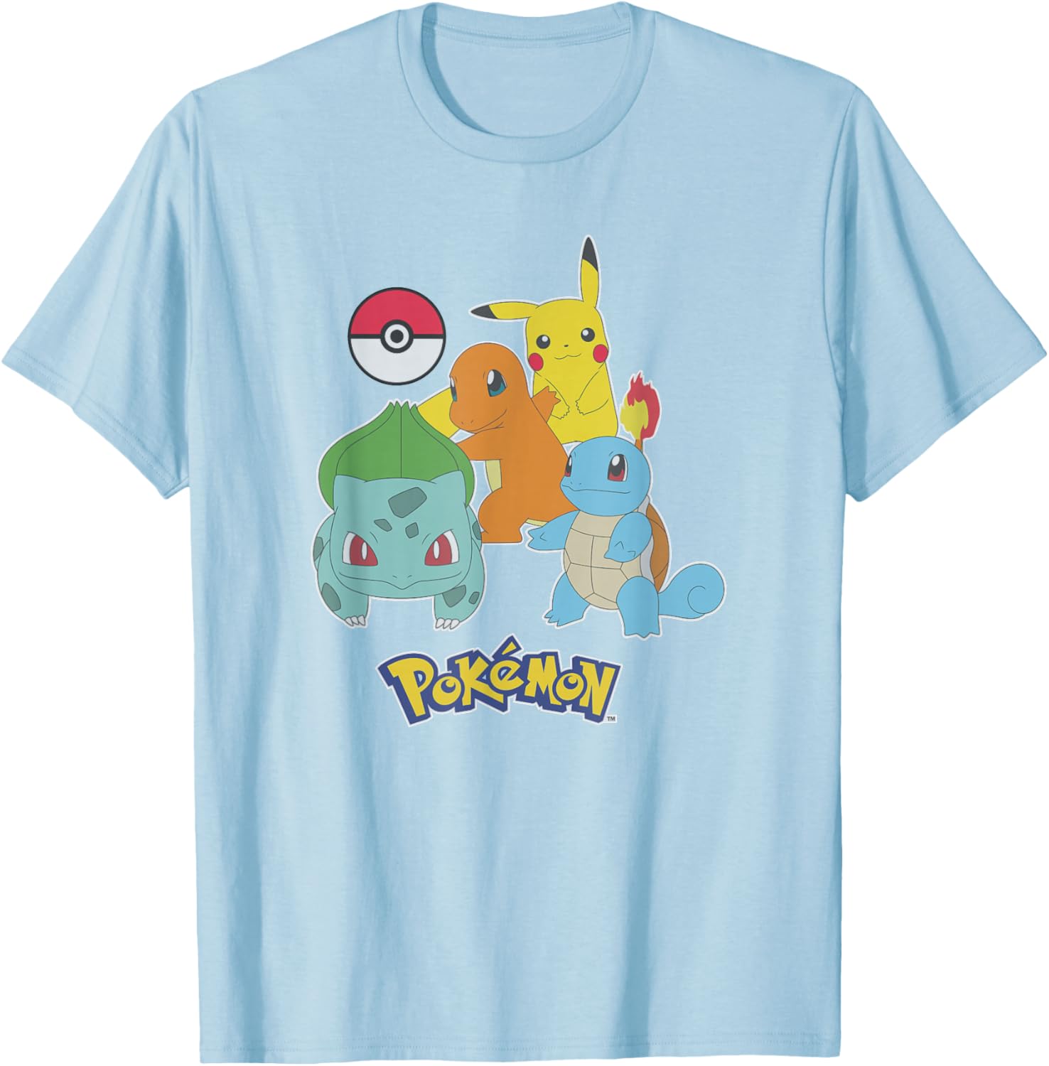 Pokemon First Generation Group Shot Logo T-Shirt for Fans and Collectors - 6