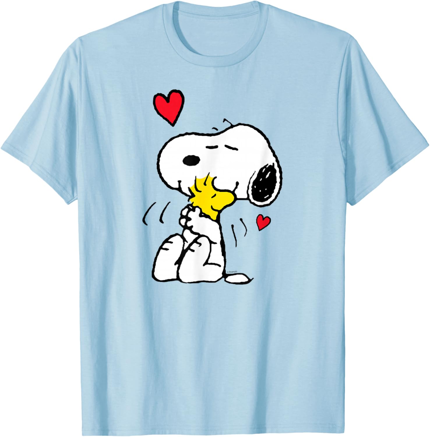 Peanuts Valentine Snoopy and Woodstock Cute Love T-Shirt for Kids - 1