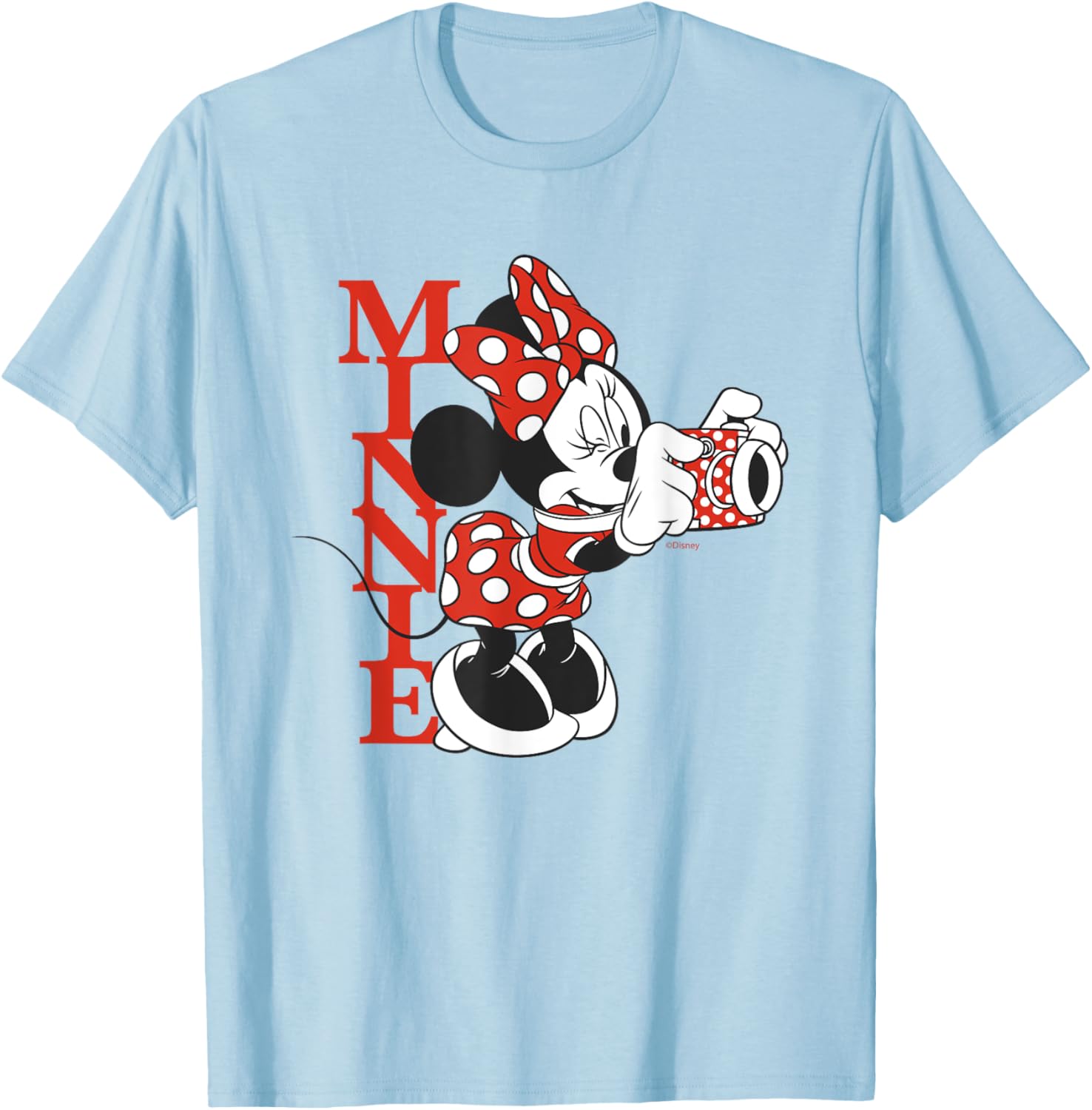 Vintage Disney Minnie Mouse Polka Dot T-Shirt with Camera for Fashion Lovers - 10