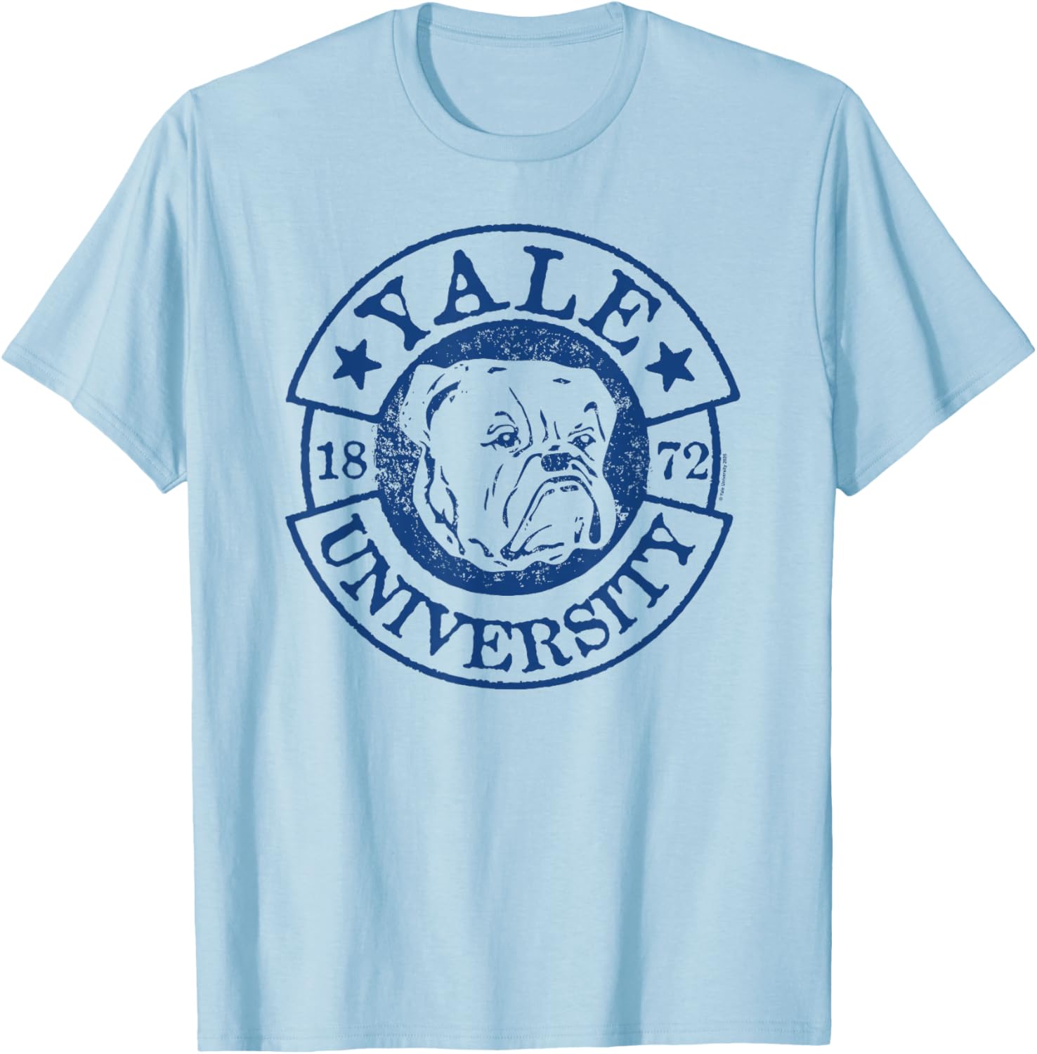 Yale University Distressed Logo T-Shirt with Handsome Dan Est. 1872 - 3