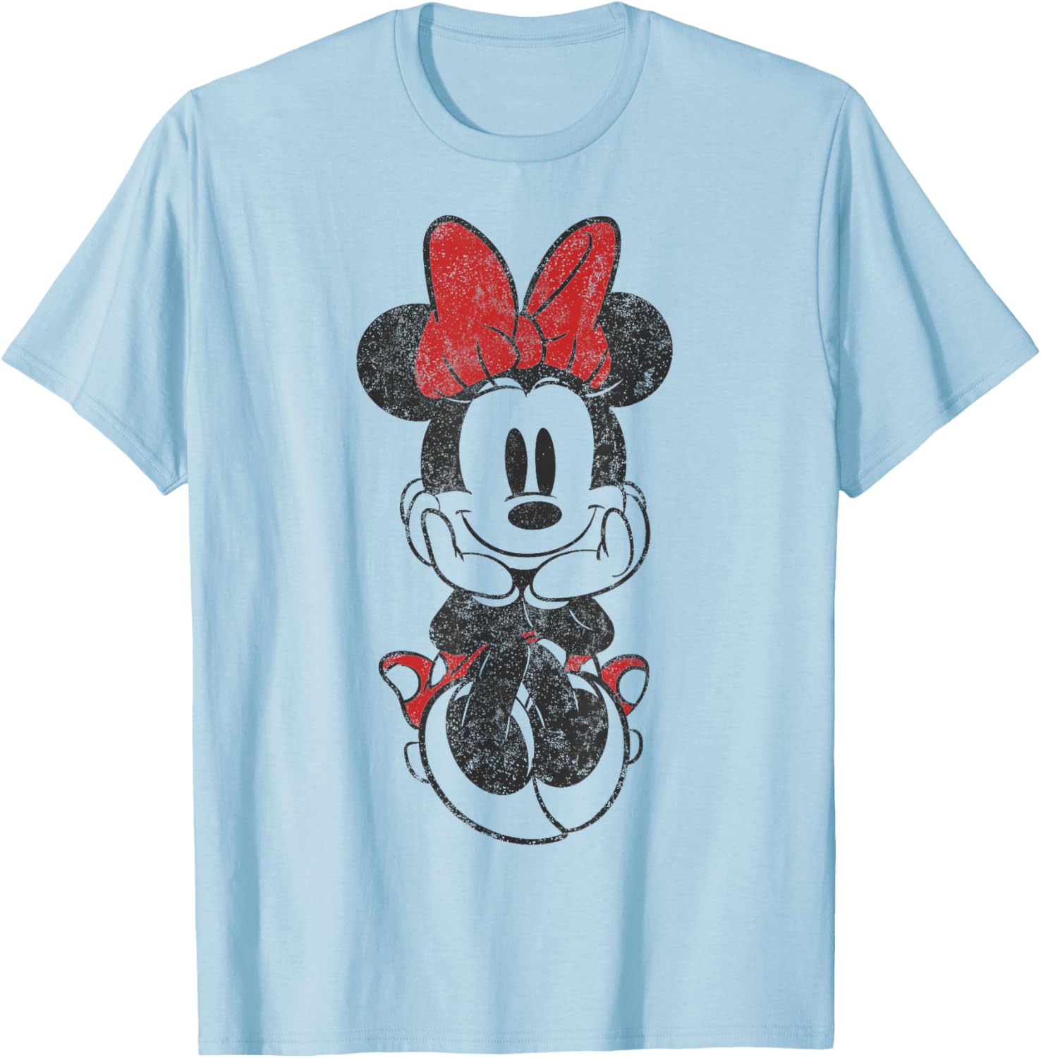Vintage Minnie Mouse Sitting T-Shirt Featuring Disney Mickey And Friends - 3