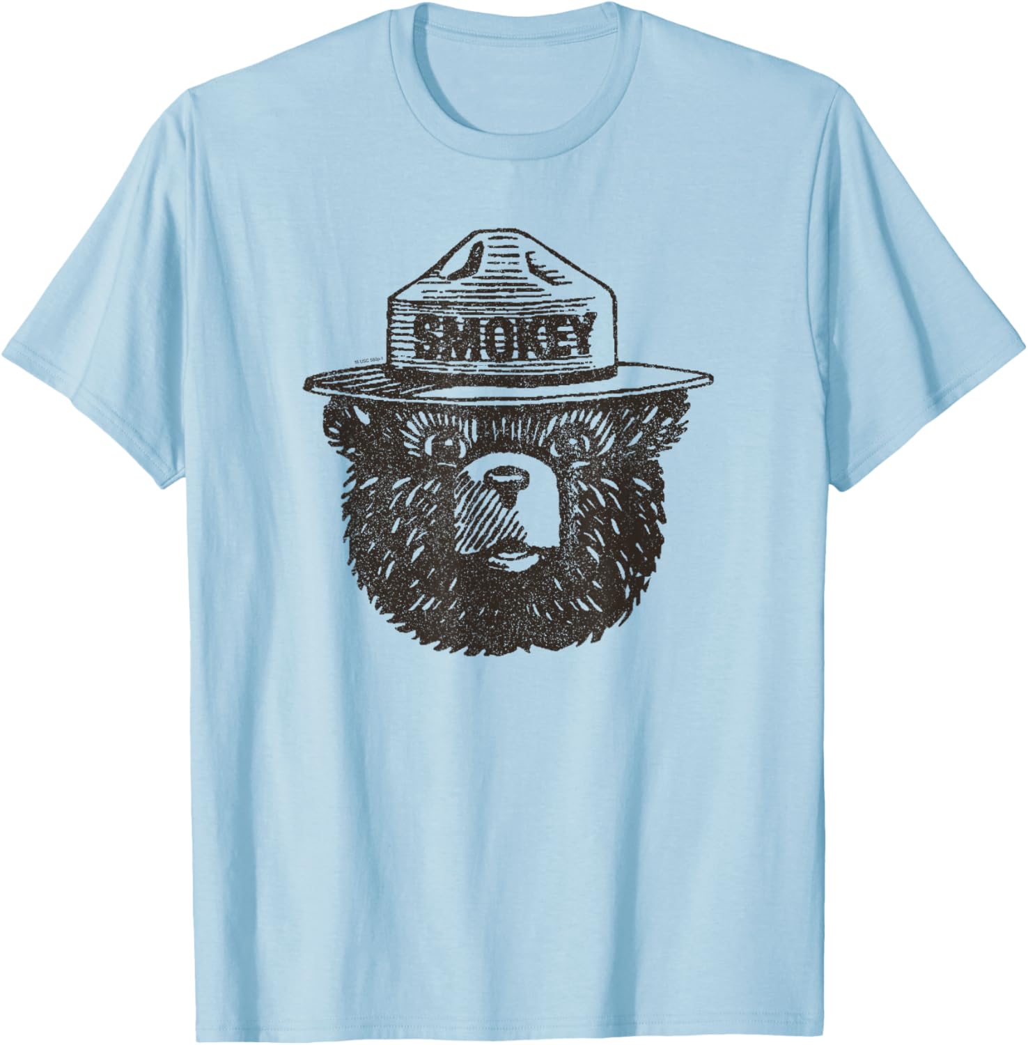 Smokey Bear Portrait T-Shirt for Nature Lovers and Wildlife Fans - 9