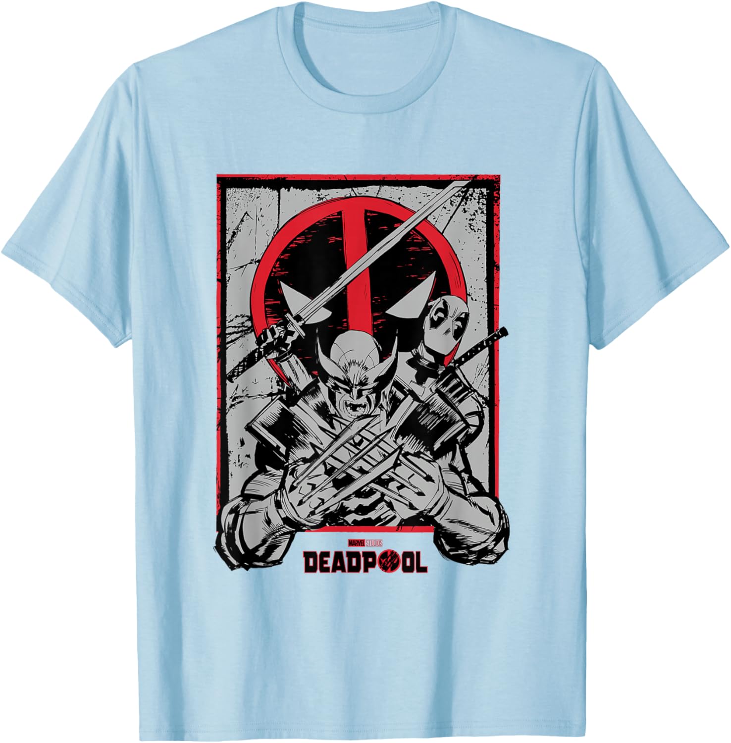 Vintage Deadpool and Wolverine Comic Art T-Shirt for Marvel Fans - 8