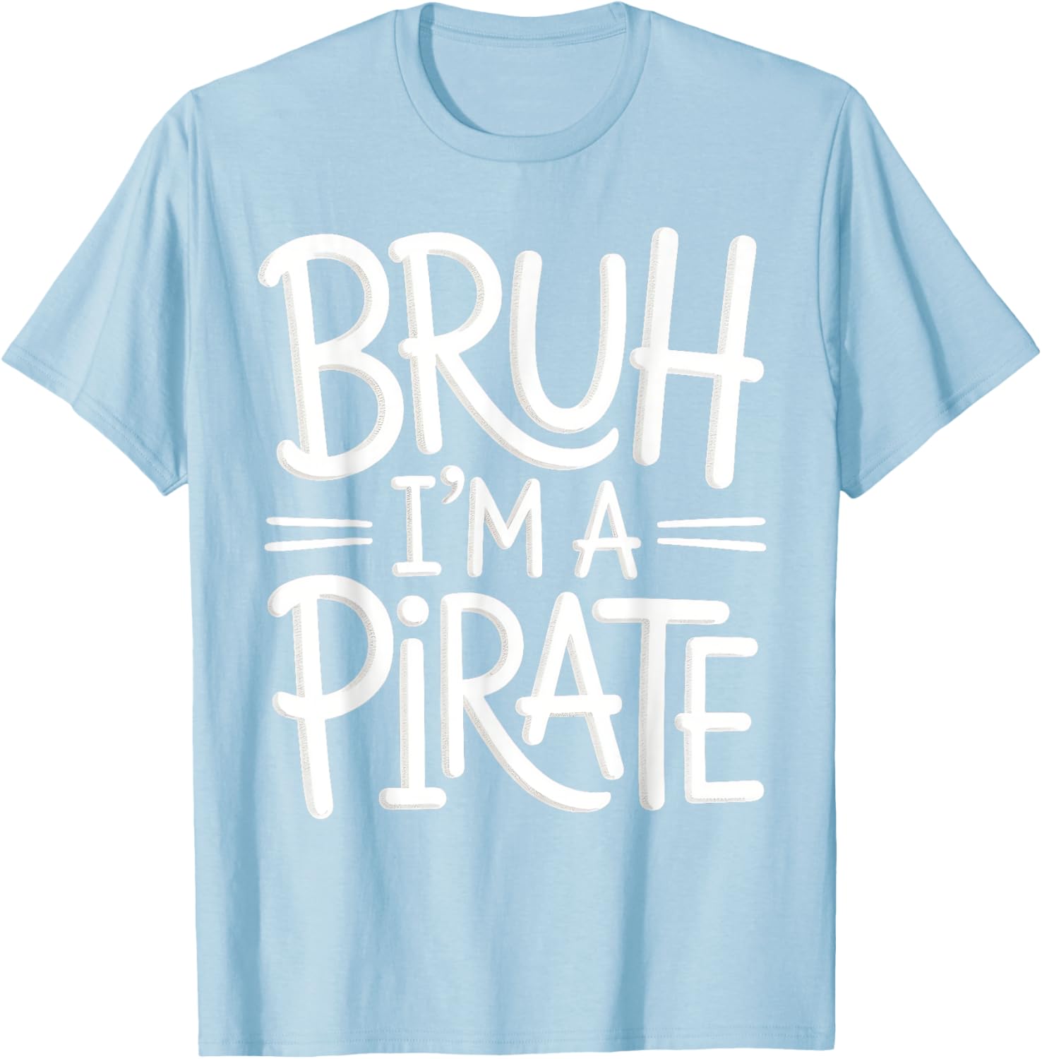 Bruh Pirate Lazy Halloween Costume Kids T-Shirt for Fun Dress-Up - 26