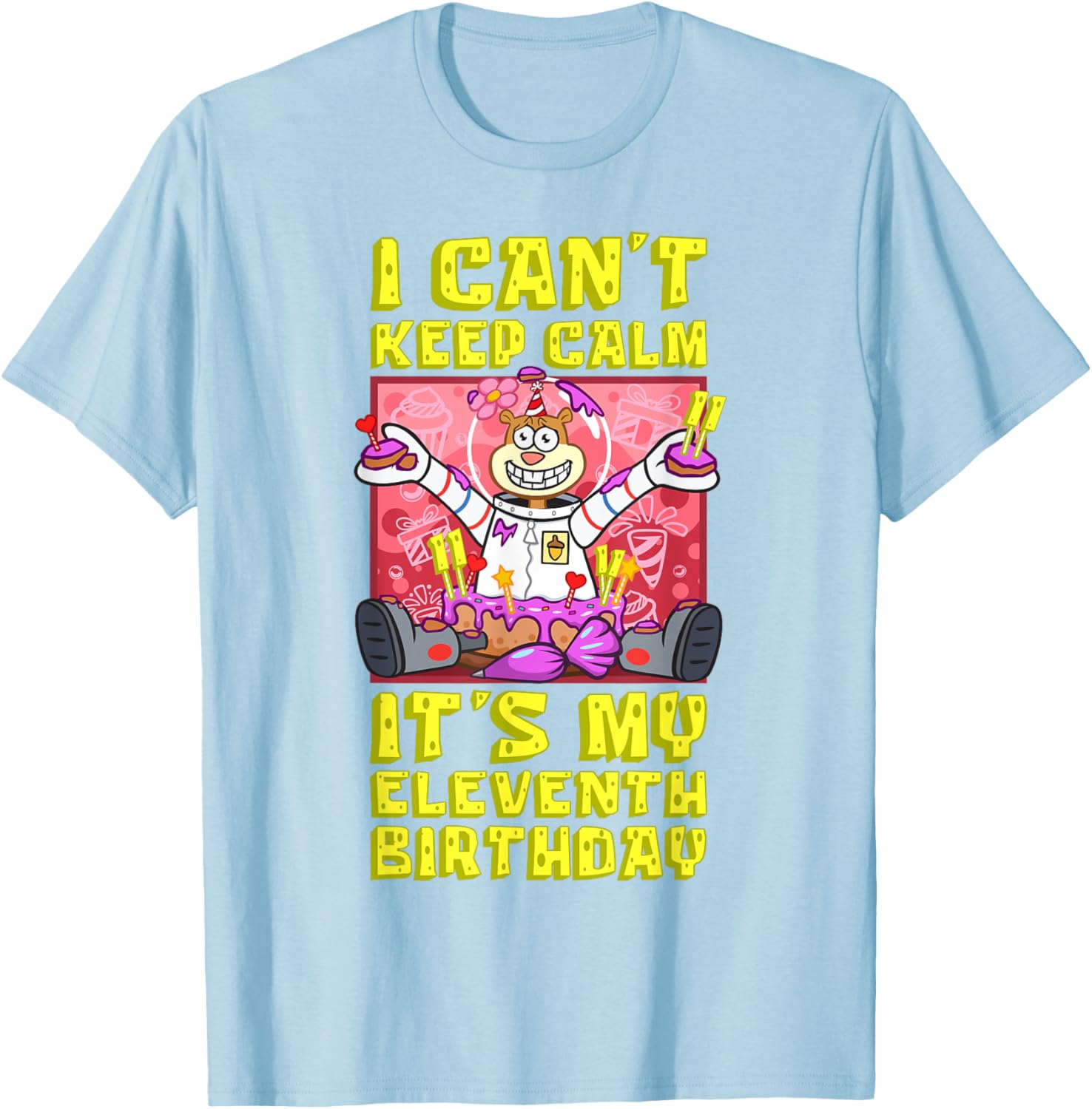 Sandy Birthday Shirt - Mademark x SpongeBob 11th Birthday Gift T-Shirt - 5