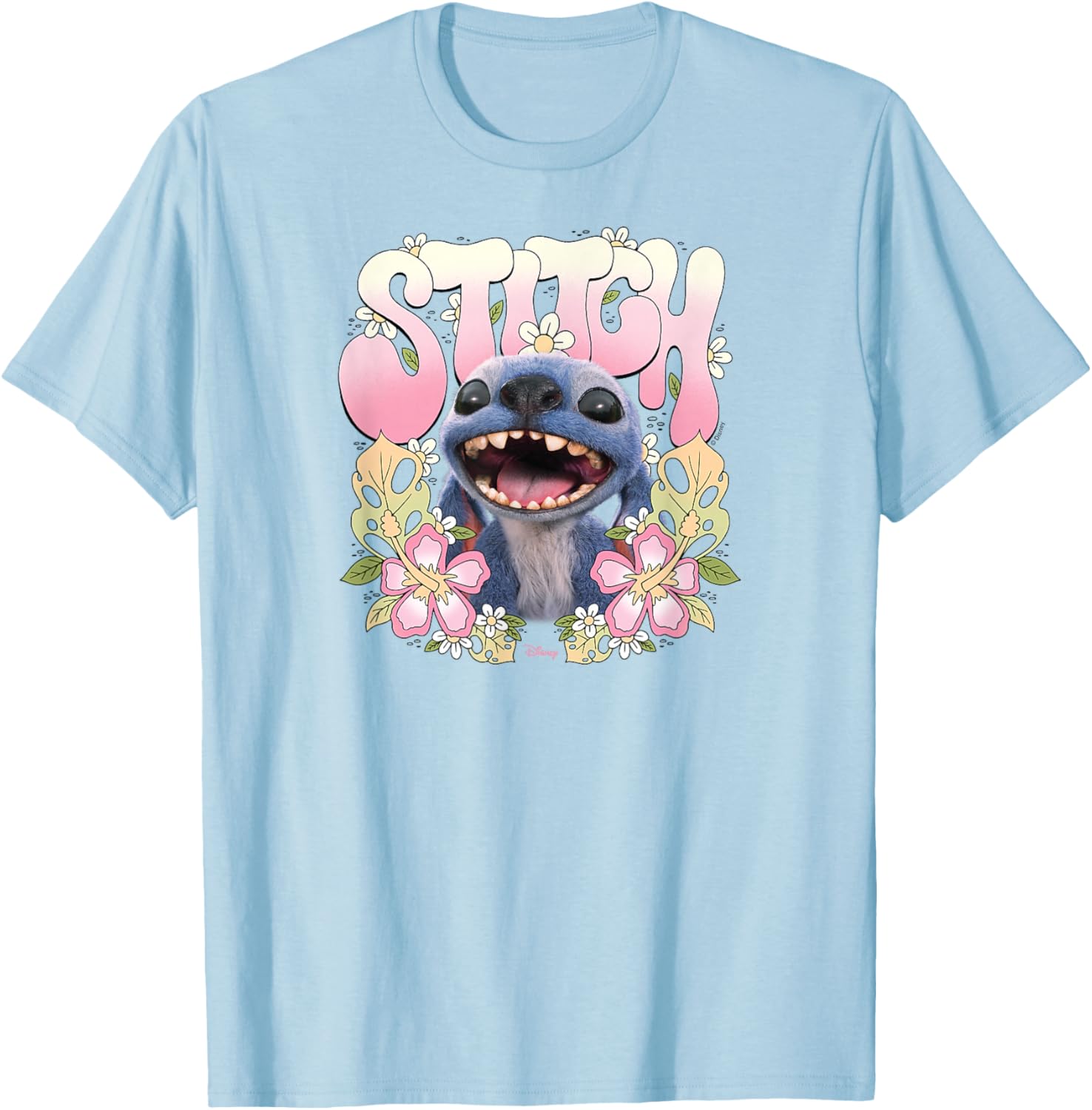 Stitch Floral Frame T-Shirt from Lilo & Stitch Live Action Movie - 3