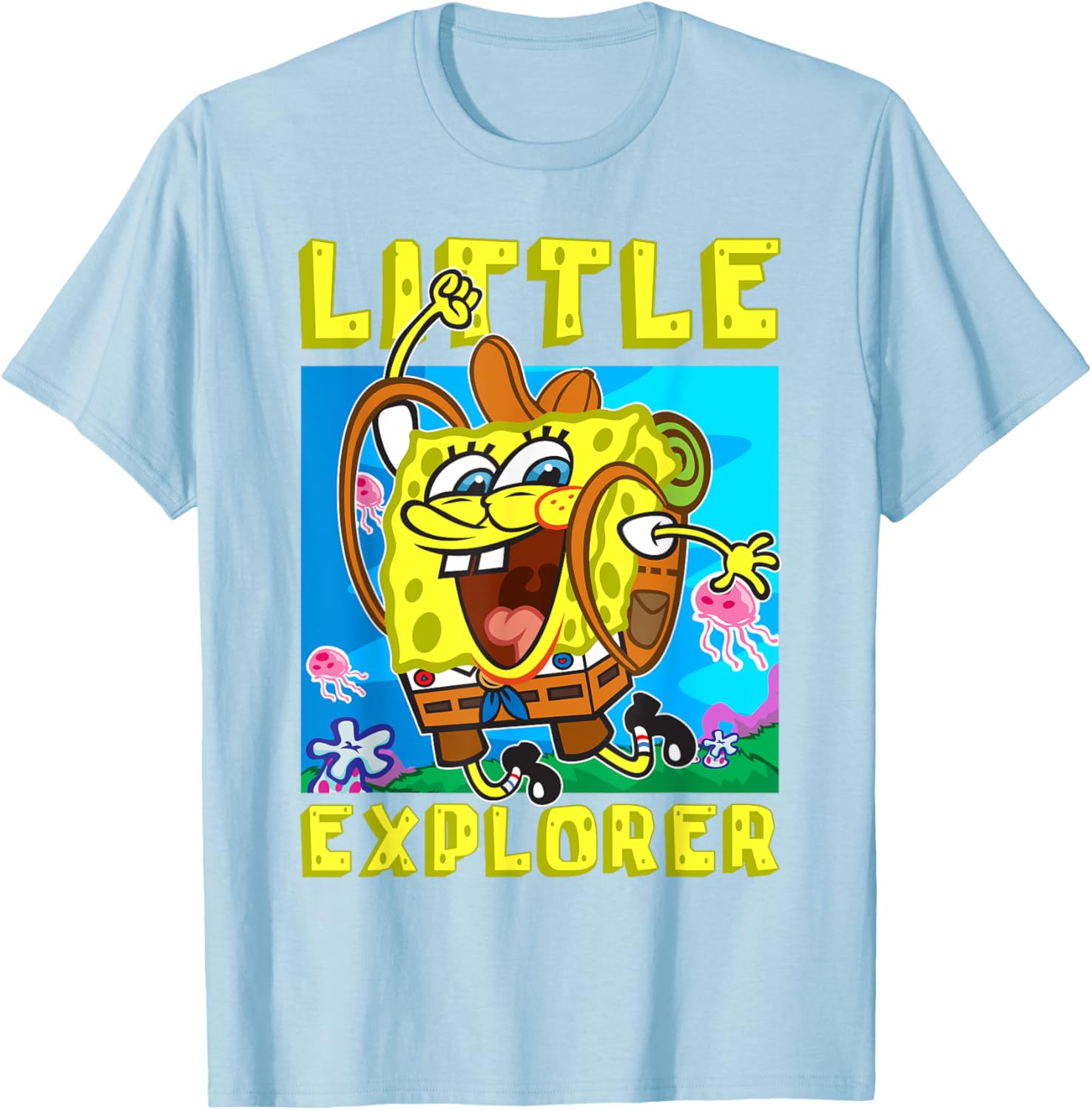 SpongeBob Little Explorer Funny Boys Gift T-Shirt for Christmas Birthday - 9