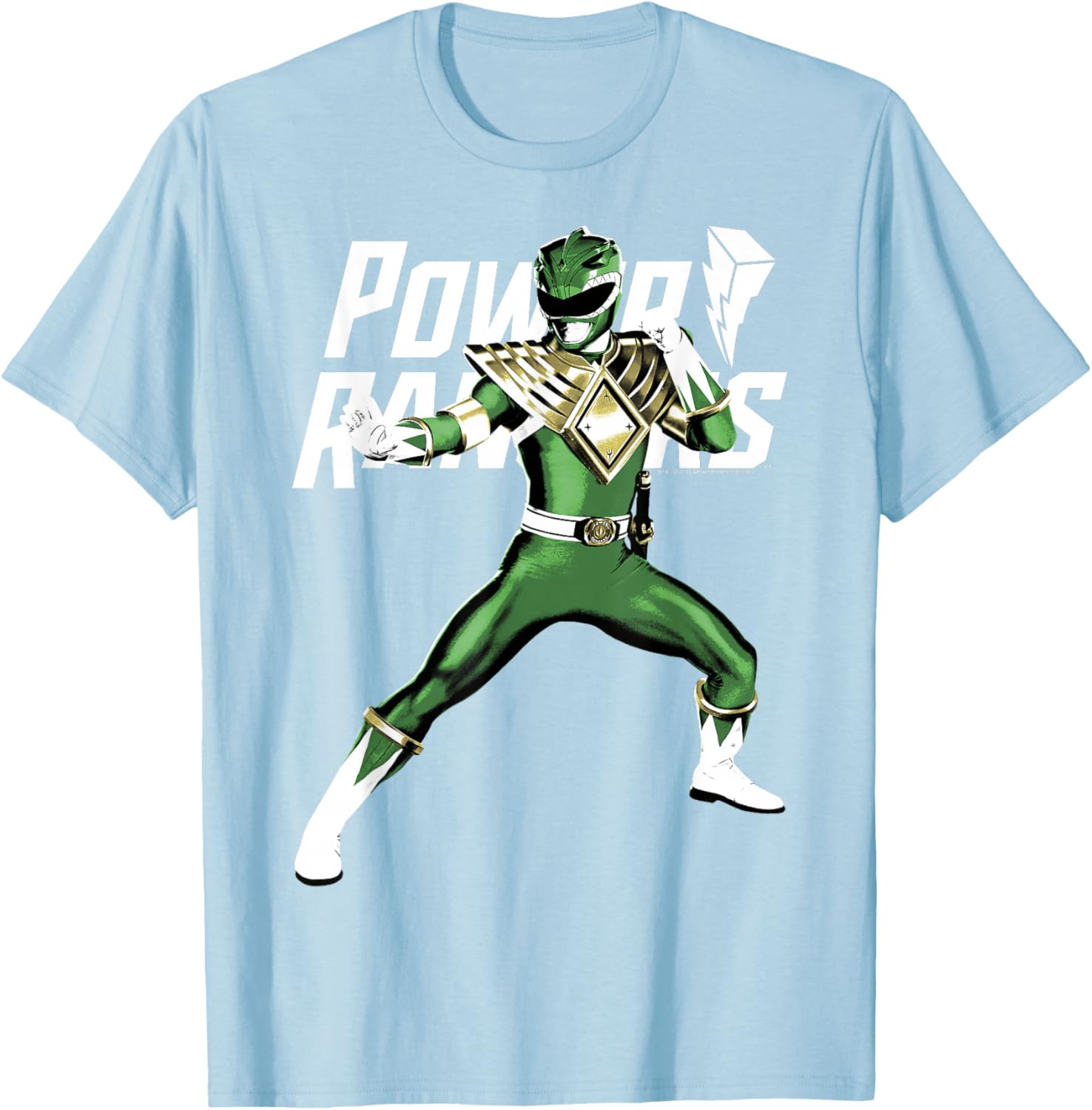 Power Rangers Green Ranger Karate Action Pose T-Shirt for Fans - 3