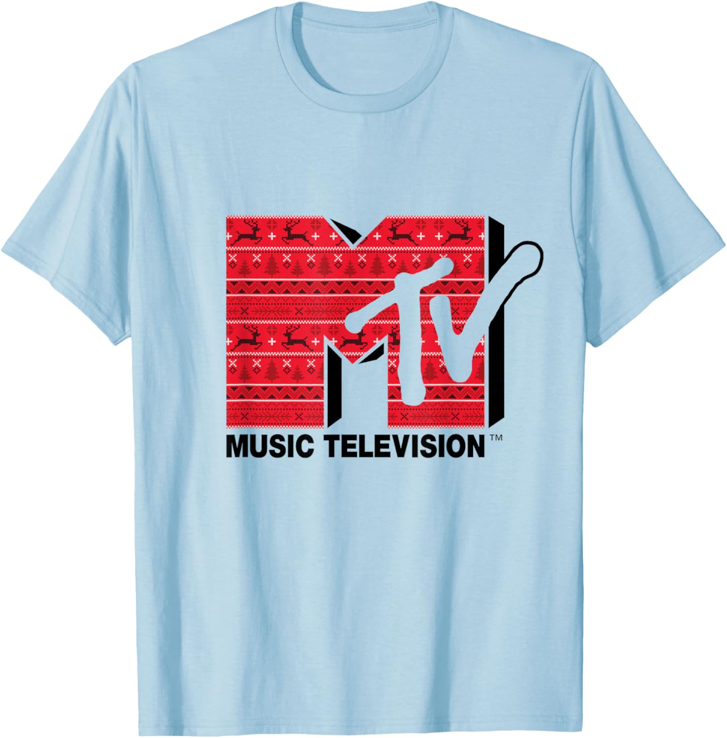Mademark x MTV Ugly Christmas Style T-Shirt - Festive Retro Logo Wear - 2