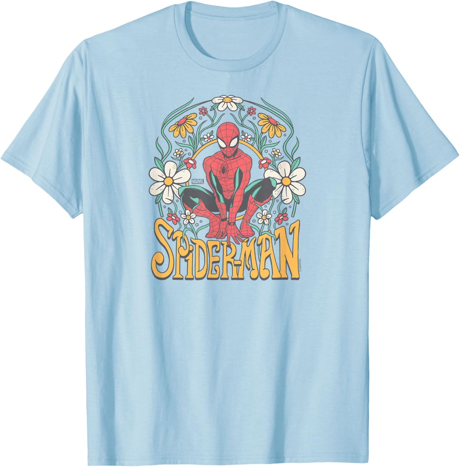 Spider-Man Florals T-Shirt for Trendy Fans - Cool Graphic Tee Design - 4