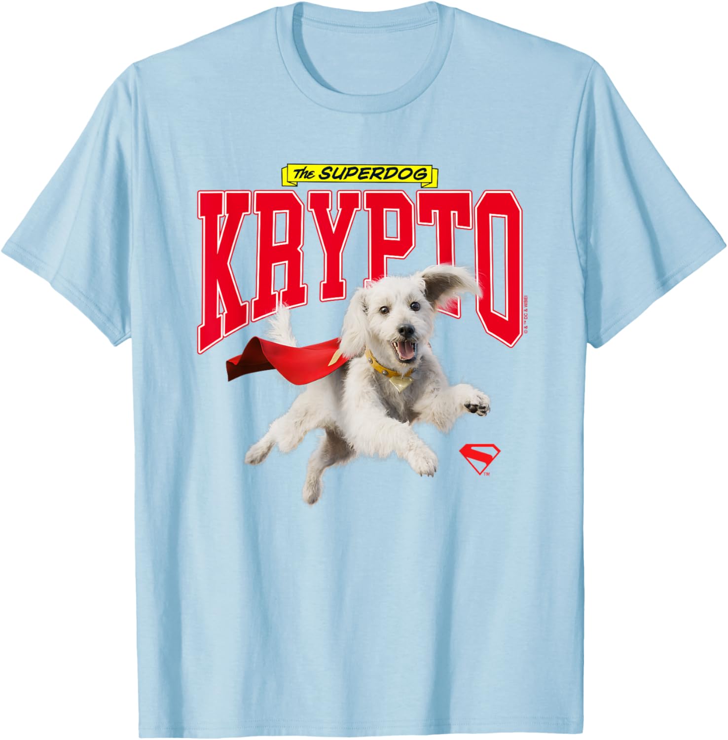Superman Krypto College T-Shirt for Fans of Comic Book Heroes - 8