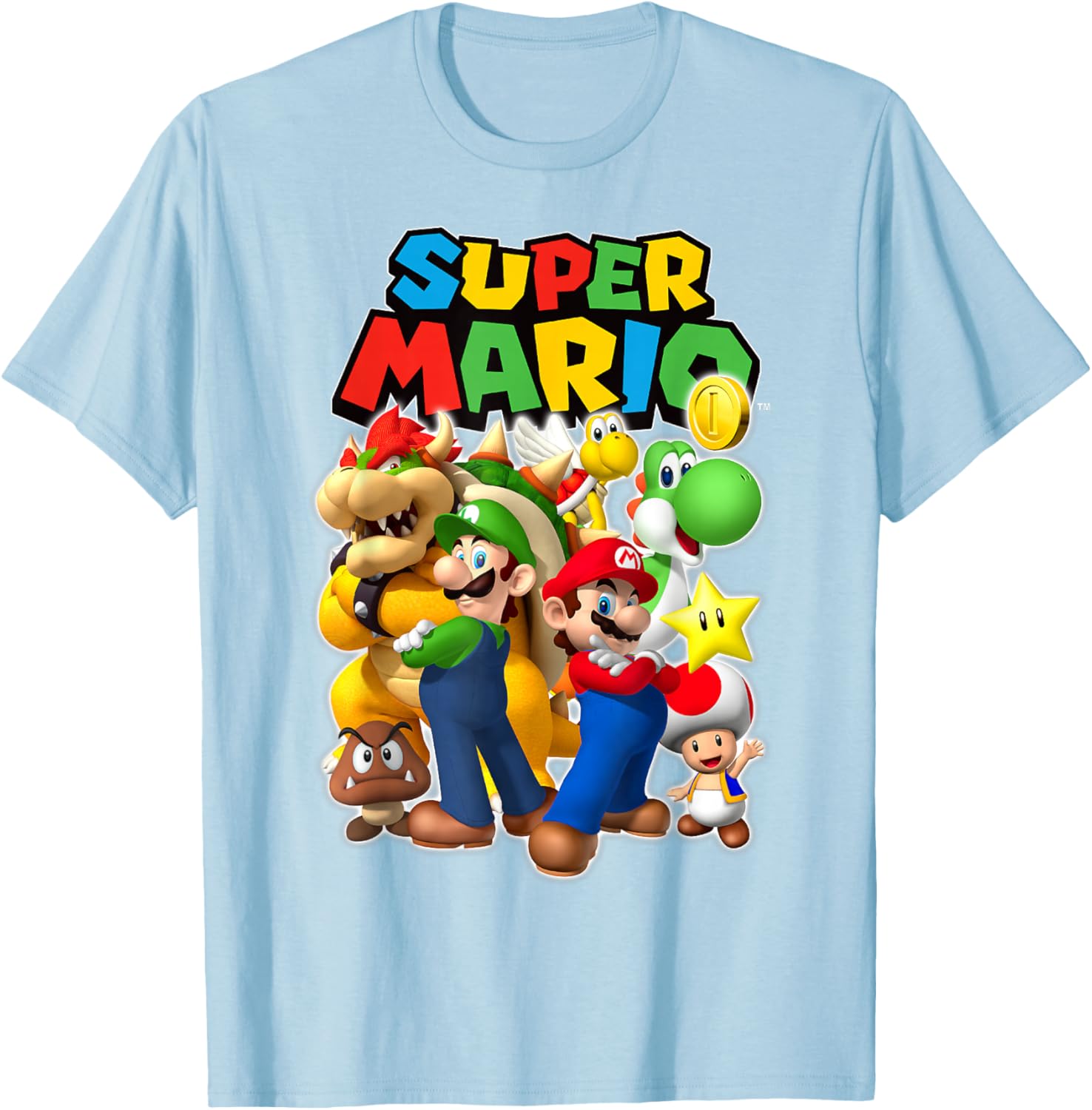 Super Mario Originals Group Shot T-Shirt for Gamers and Fans - 10