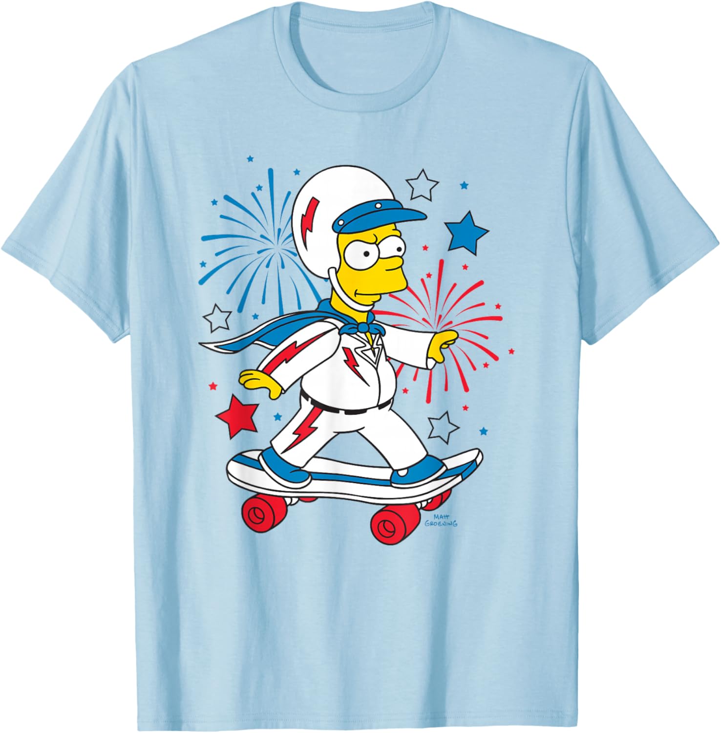 The Simpsons Bart American Stunt Performer 4th Of July T-Shirt - 6