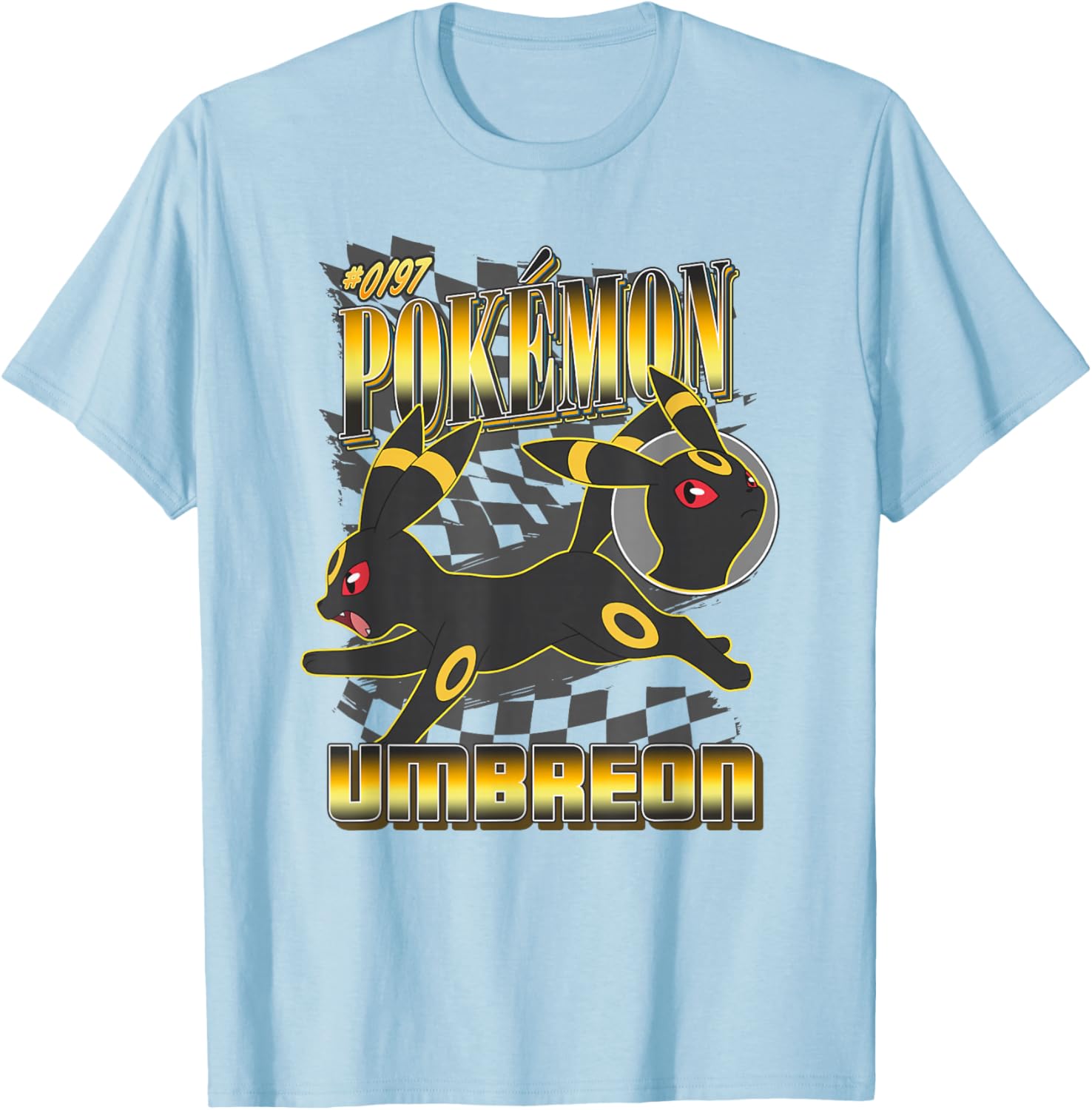 Pokémon 0197 Umbreon Racing Style Poster T-Shirt for Fans and Collectors - 6