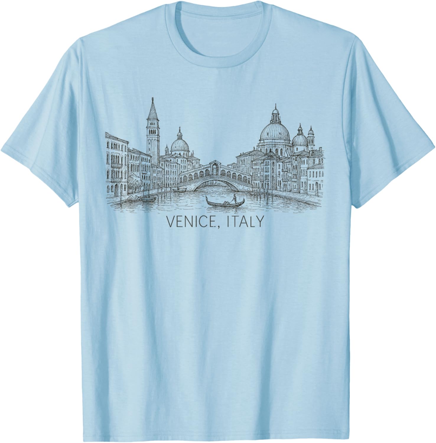 Vintage Venice Italy Art Souvenir T-Shirt for Travelers and Tourists - 11