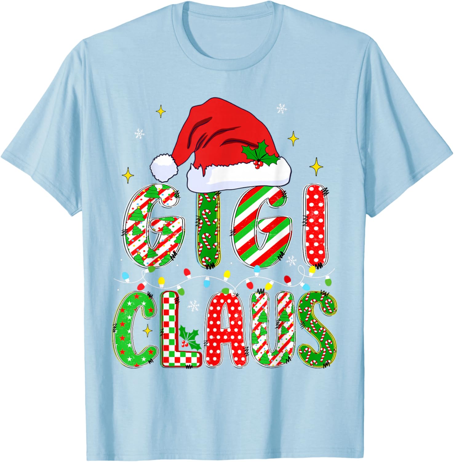 Festive HUGvyn Mom Matching Pajama T-Shirt for Family Christmas Fun - 17