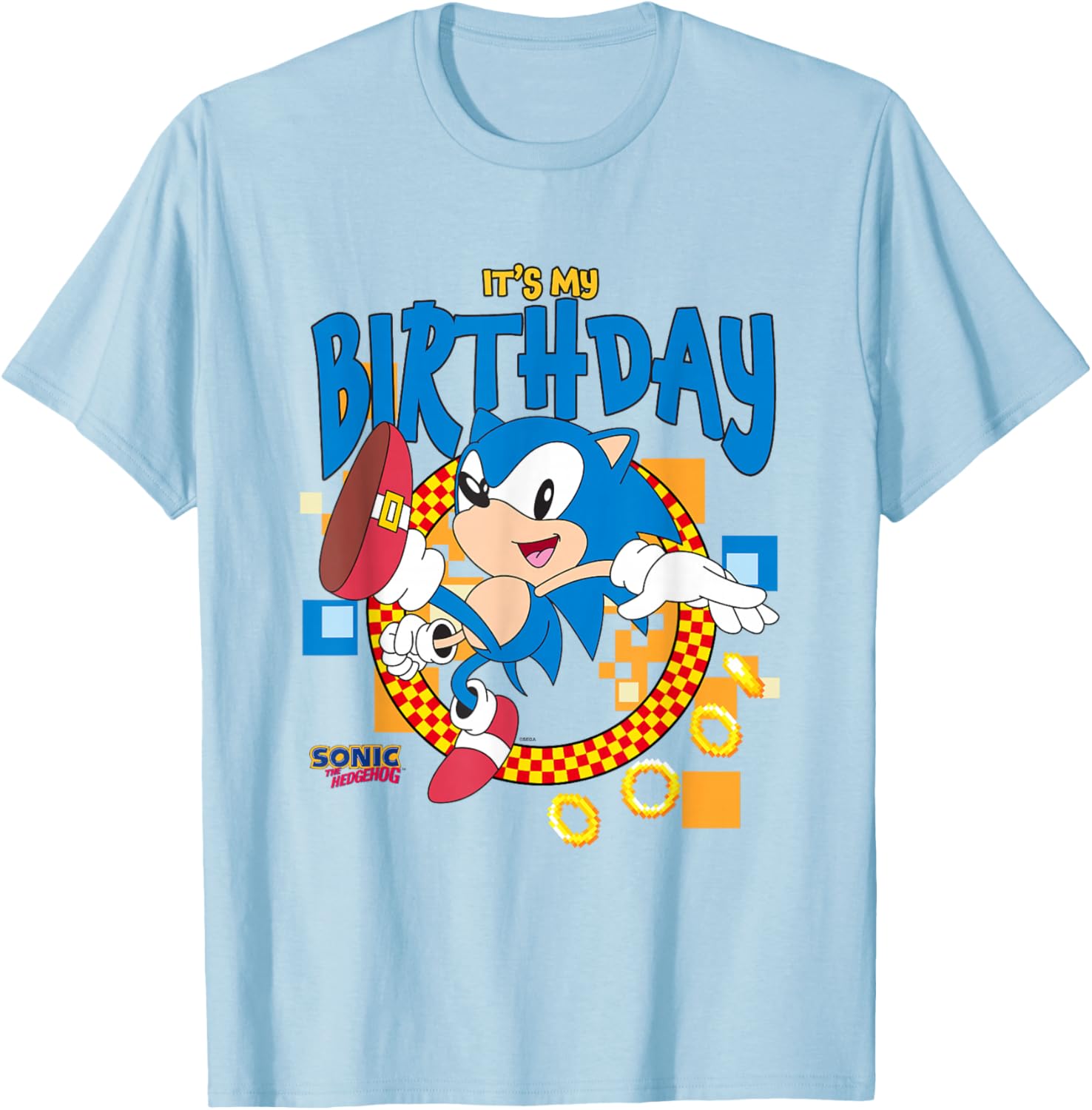 Sonic The Hedgehog Birthday T-Shirt for Fun Celebrations and Parties - 1