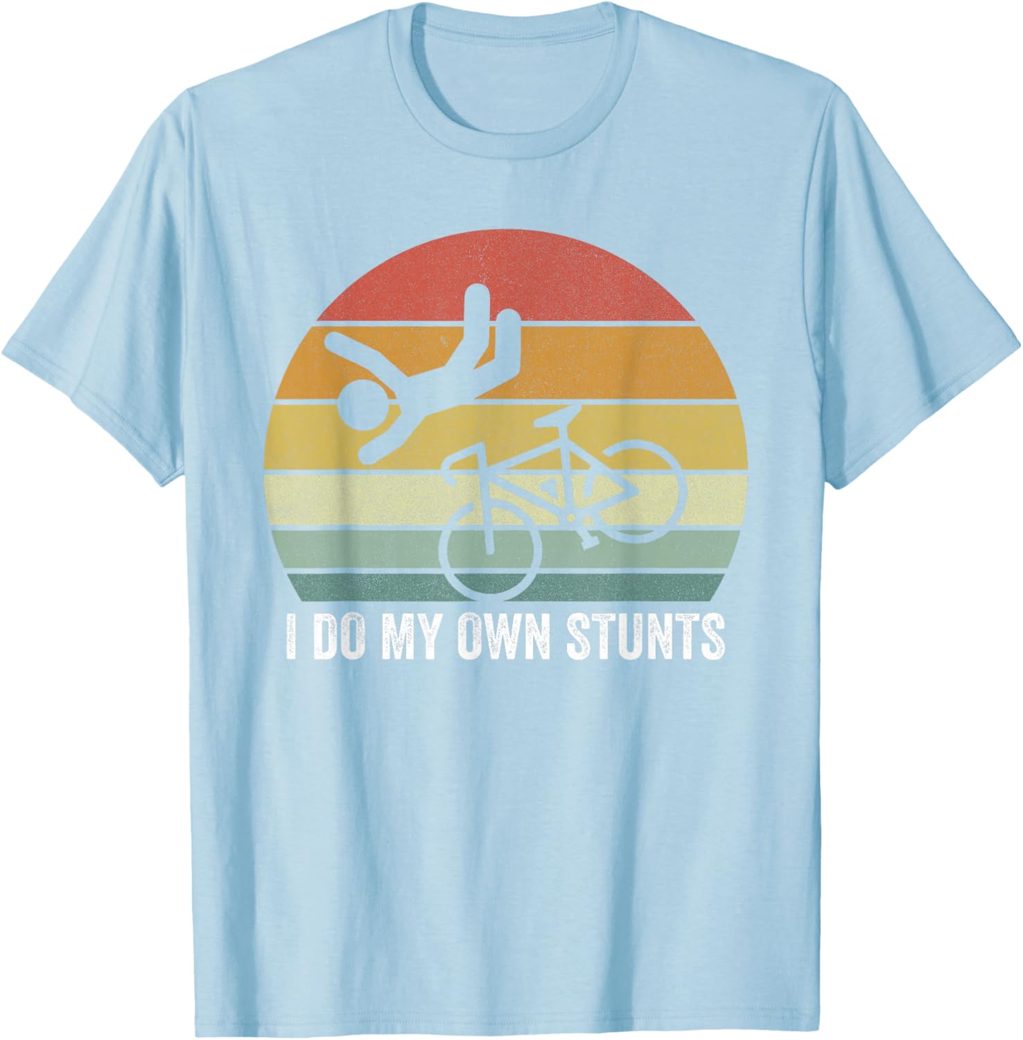 Vintage Retro I Do My Own Stunts Shirt for Bike Lovers - Fun T-Shirt - 3