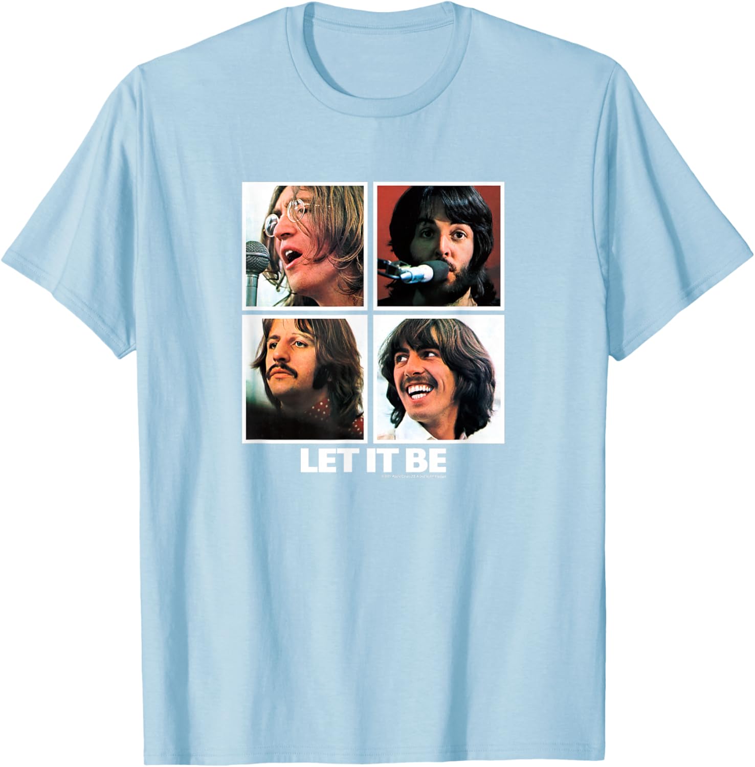 The Beatles Let it Be Square T-Shirt for Music Lovers and Fans - 12