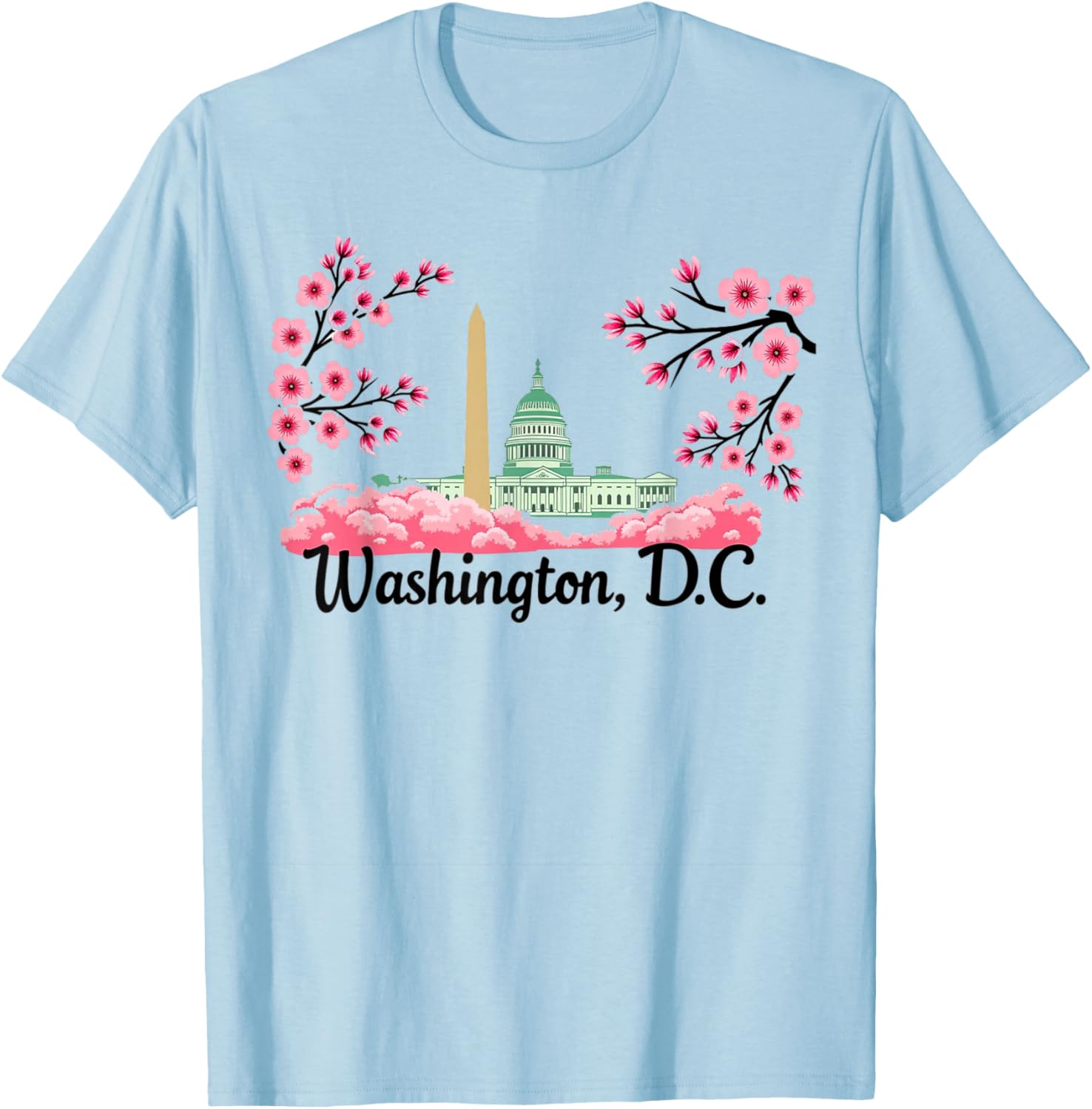 Washington DC Cherry Blossoms T-Shirt Perfect Souvenir Gift for All - 3