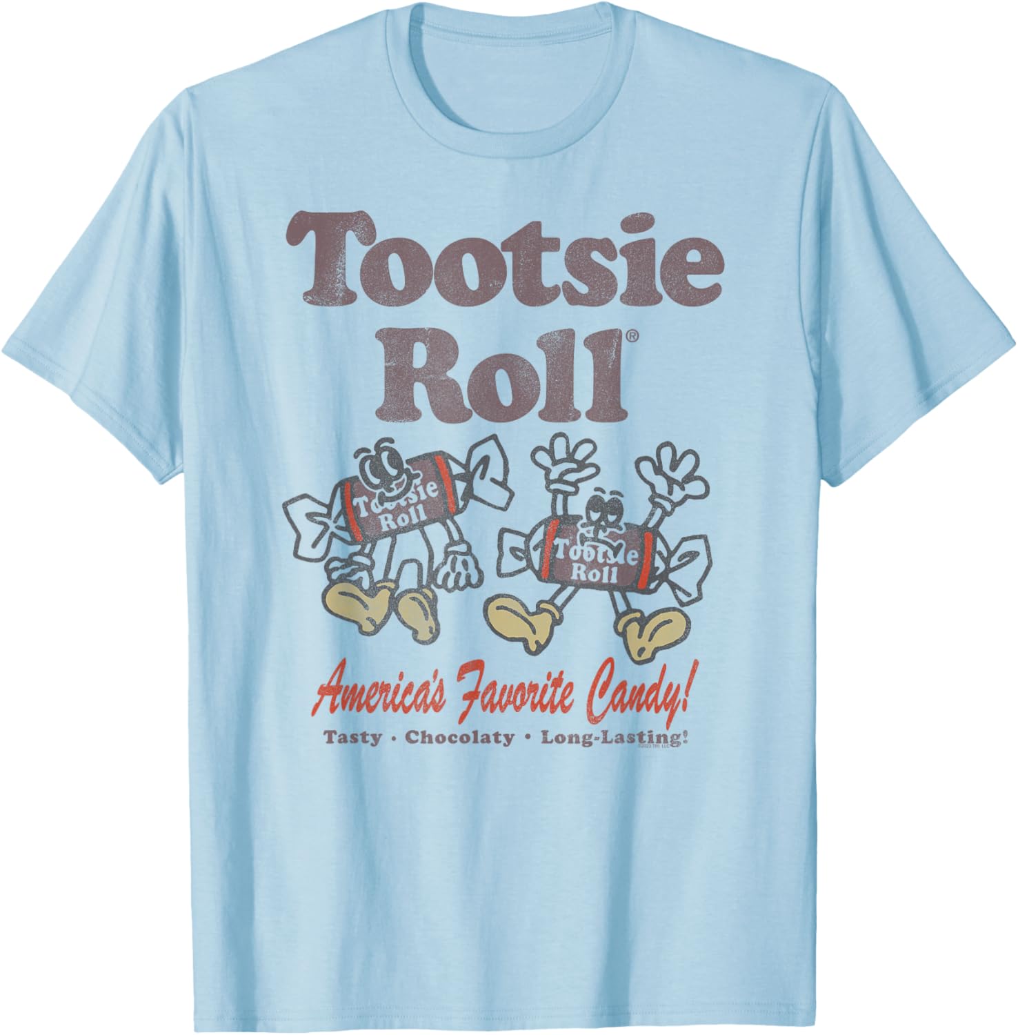 Tootsie Roll Illustrative Candy T-Shirt for Sweet Lovers and Fans - 4