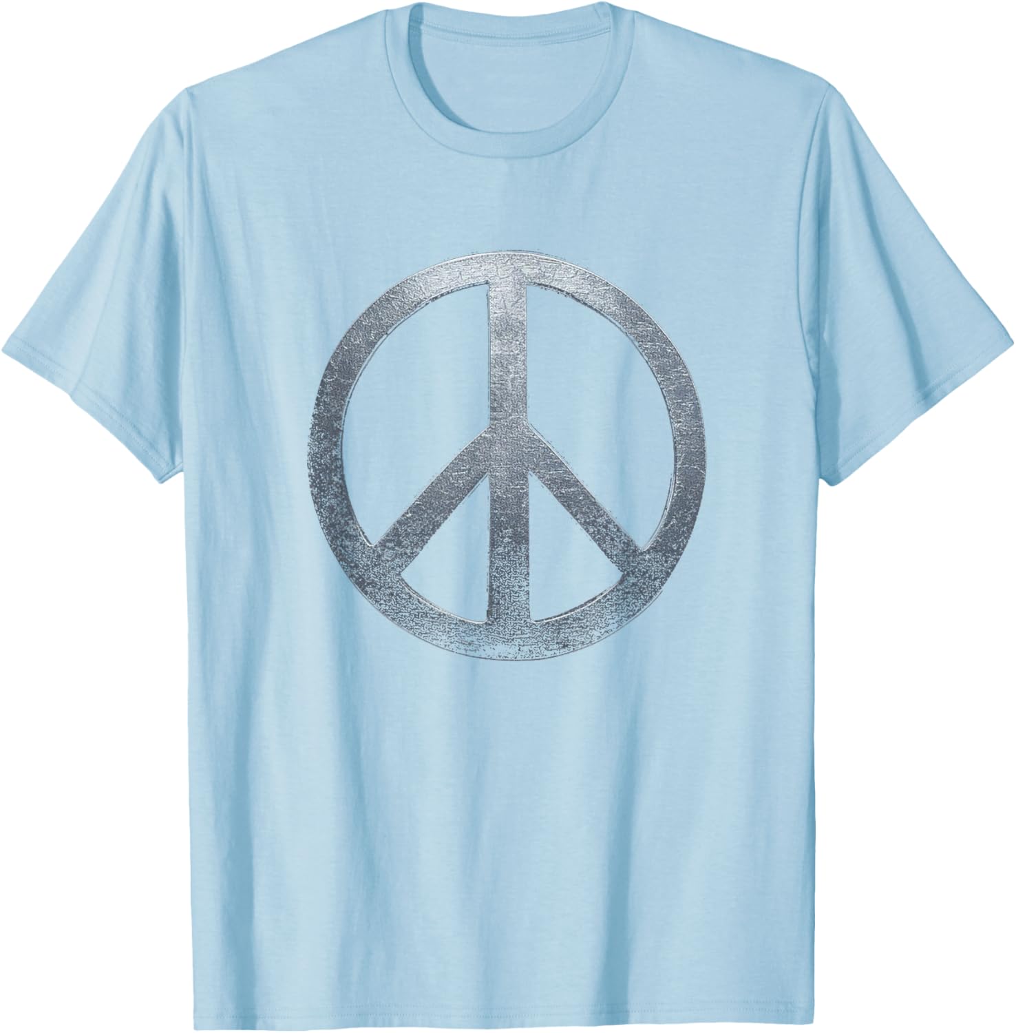 Weathered Stone Peace Sign T-Shirt for Comfortable, Stylish Everyday Wear - 4
